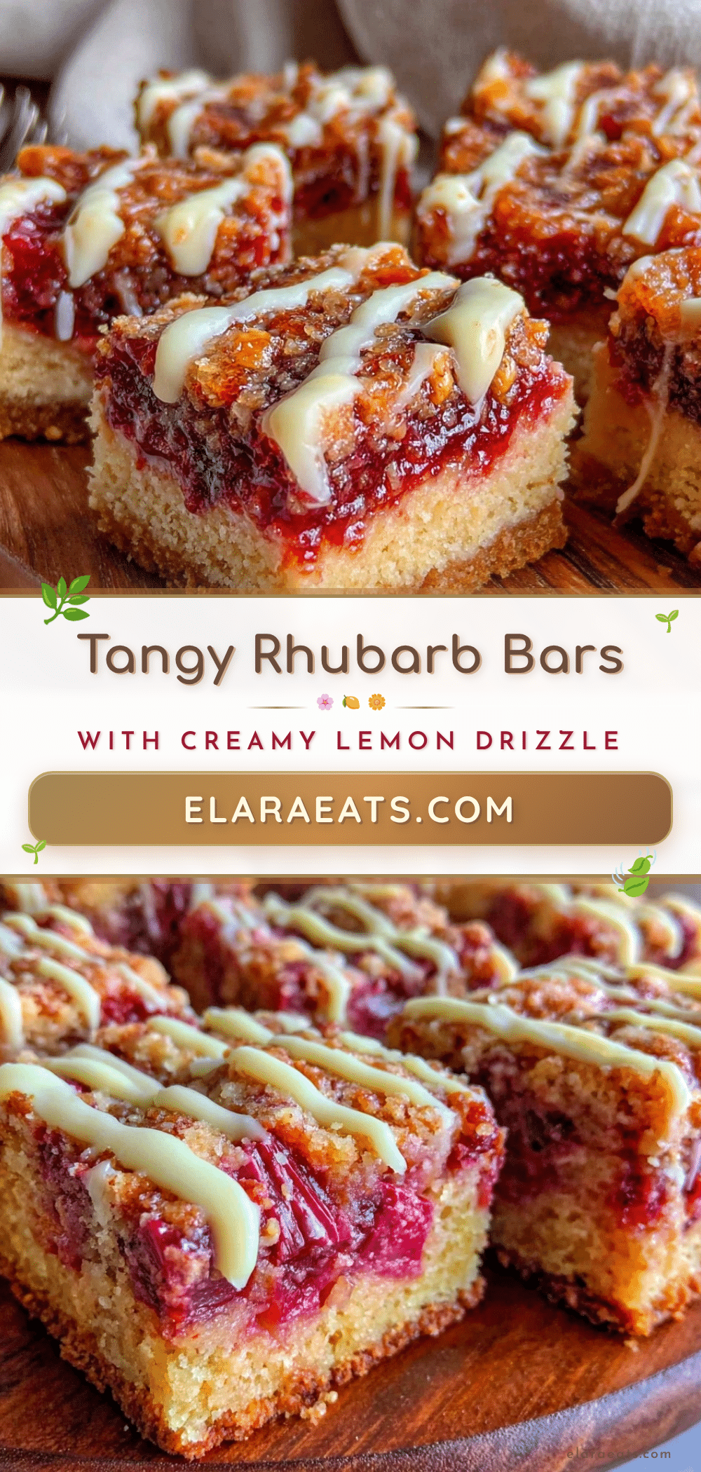 rhubarb bars recipe