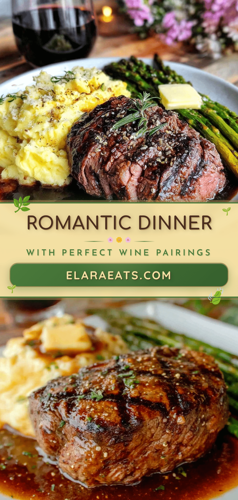 romantic dinner for two recipe