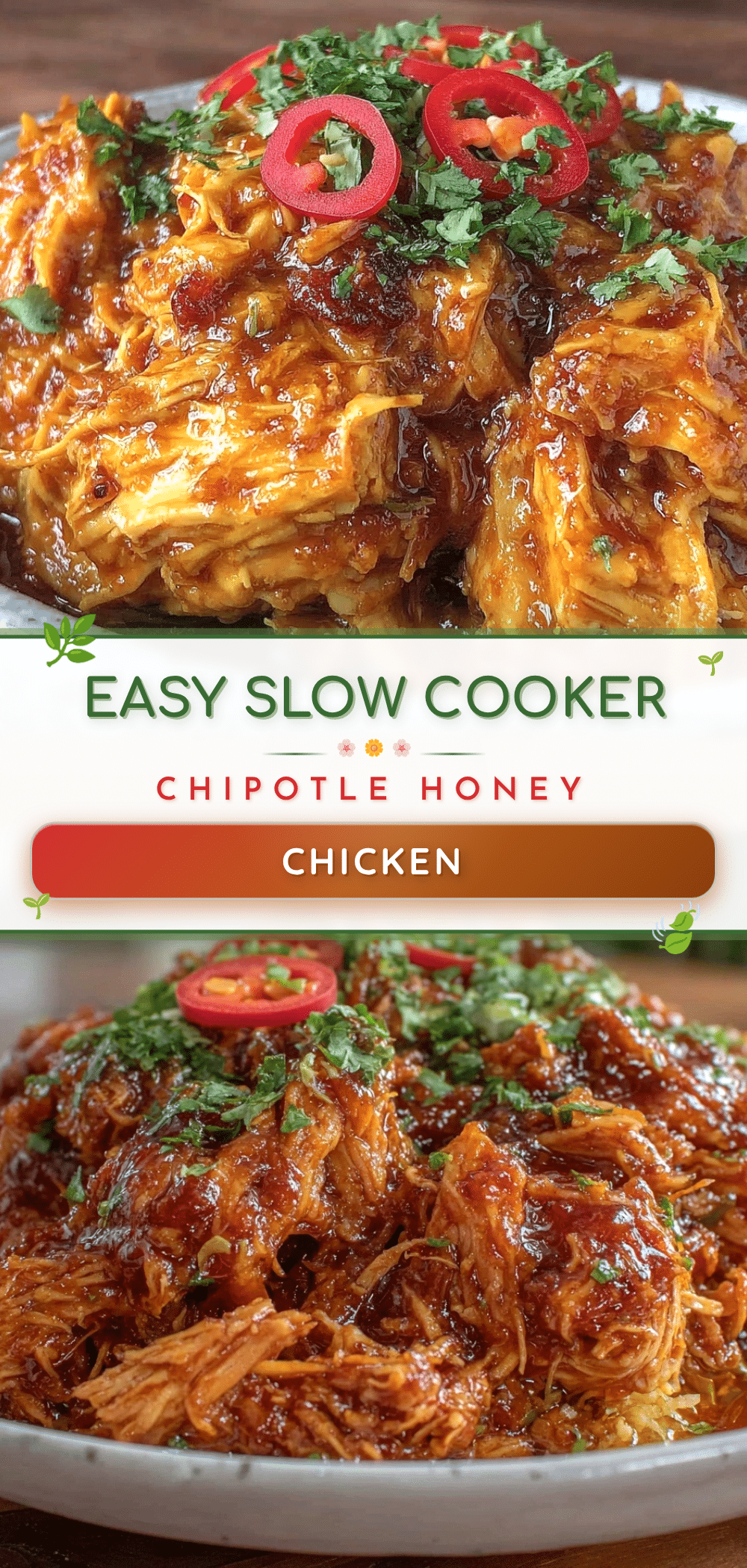 slow cooker chipotle honey shredded chicken recipe
