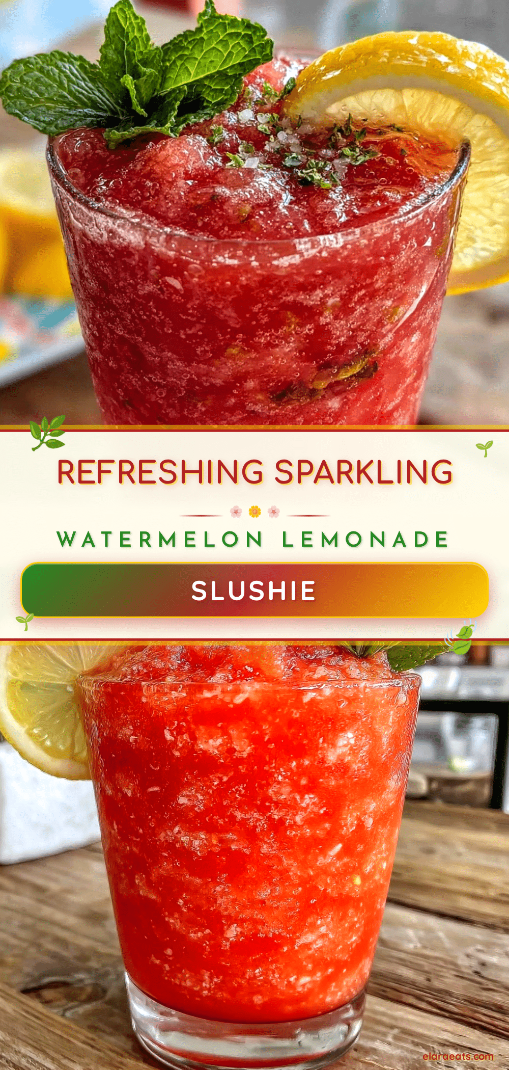 sparkling watermelon lemonade slushie recipe