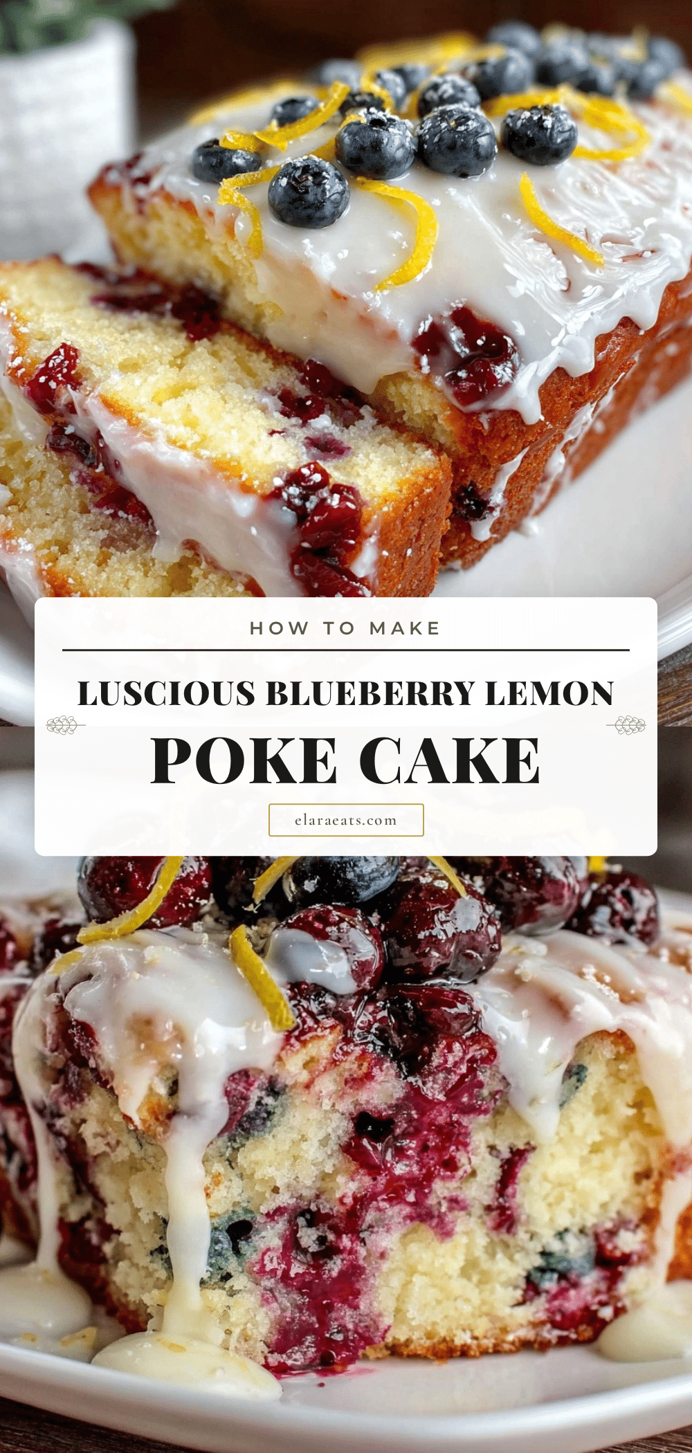 blueberry lemon poke cake recipe