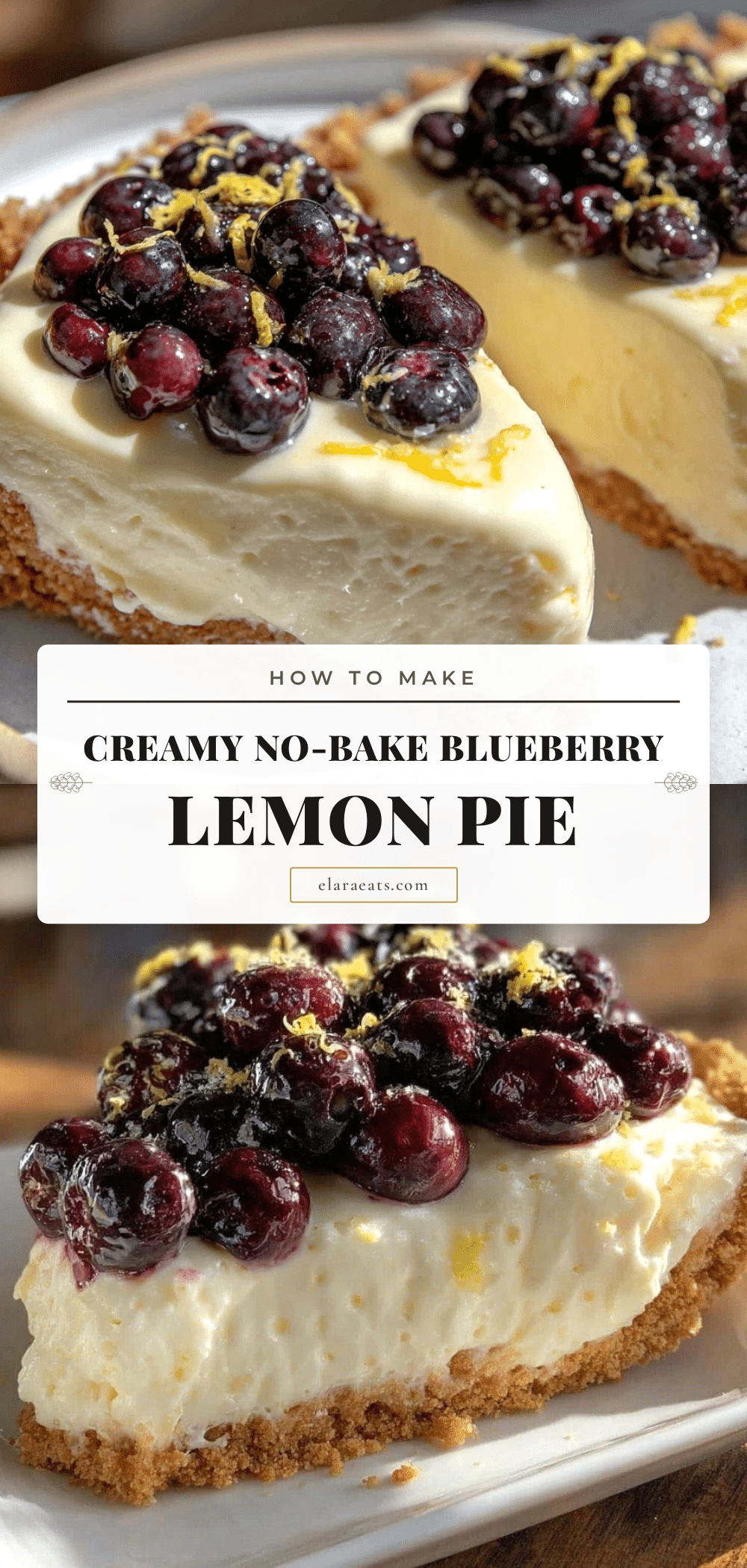 creamy blueberry lemon icebox pie recipe