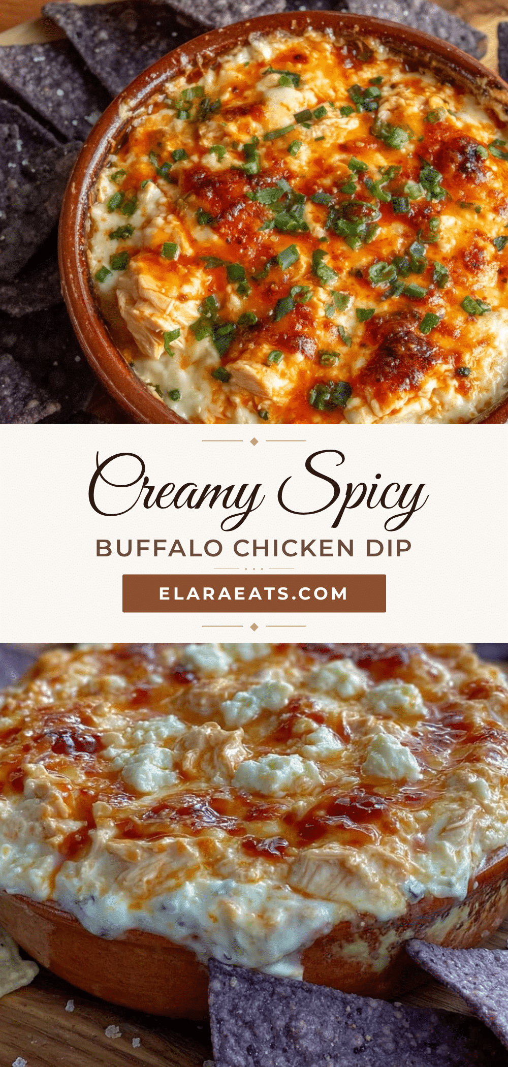 creamy buffalo chicken dip recipe