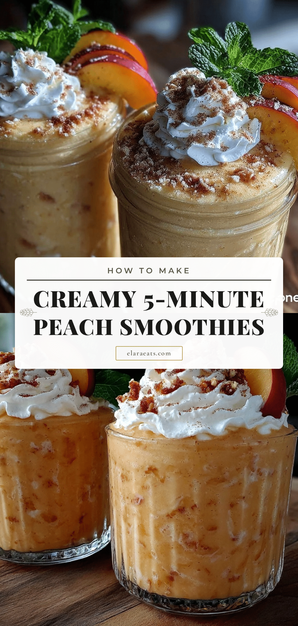 creamy peach smoothies recipe recipe
