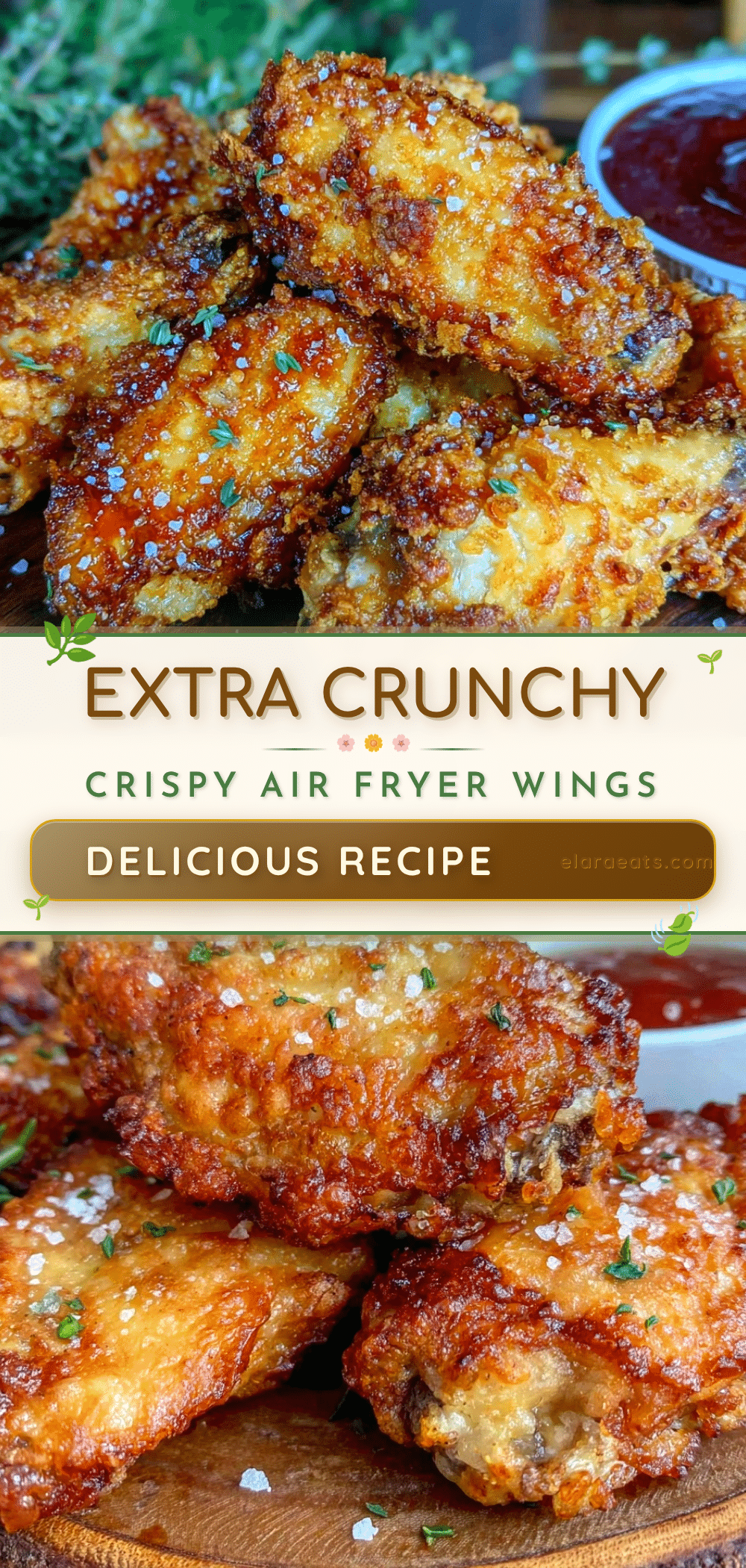 crispy air fryer chicken wings recipe