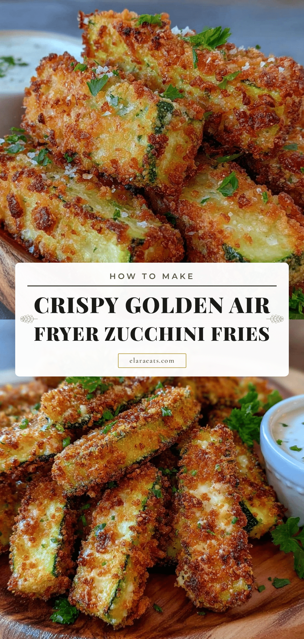 crispy air fryer zucchini fries recipe