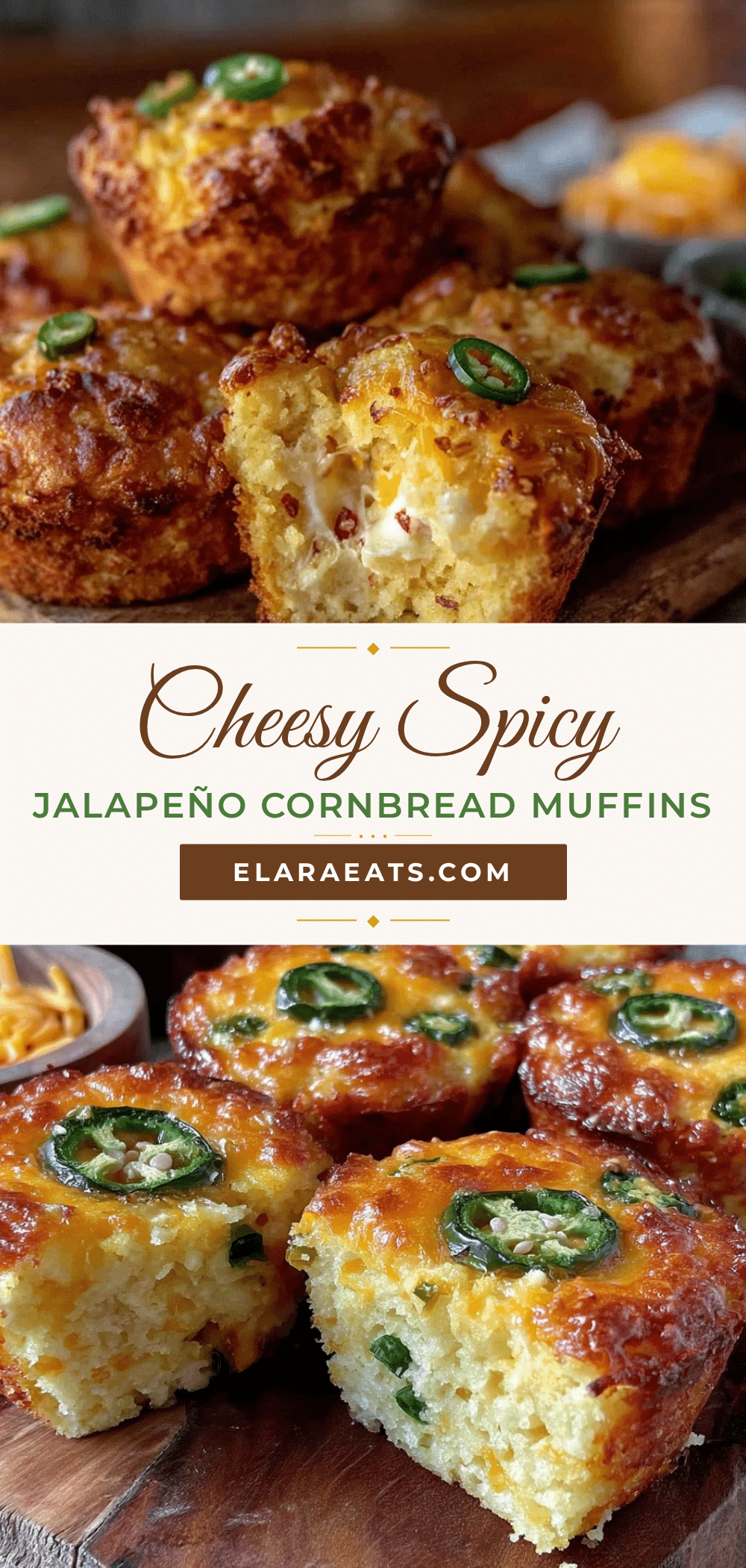 crispy cheddar jalapeño cornbread muffins recipe