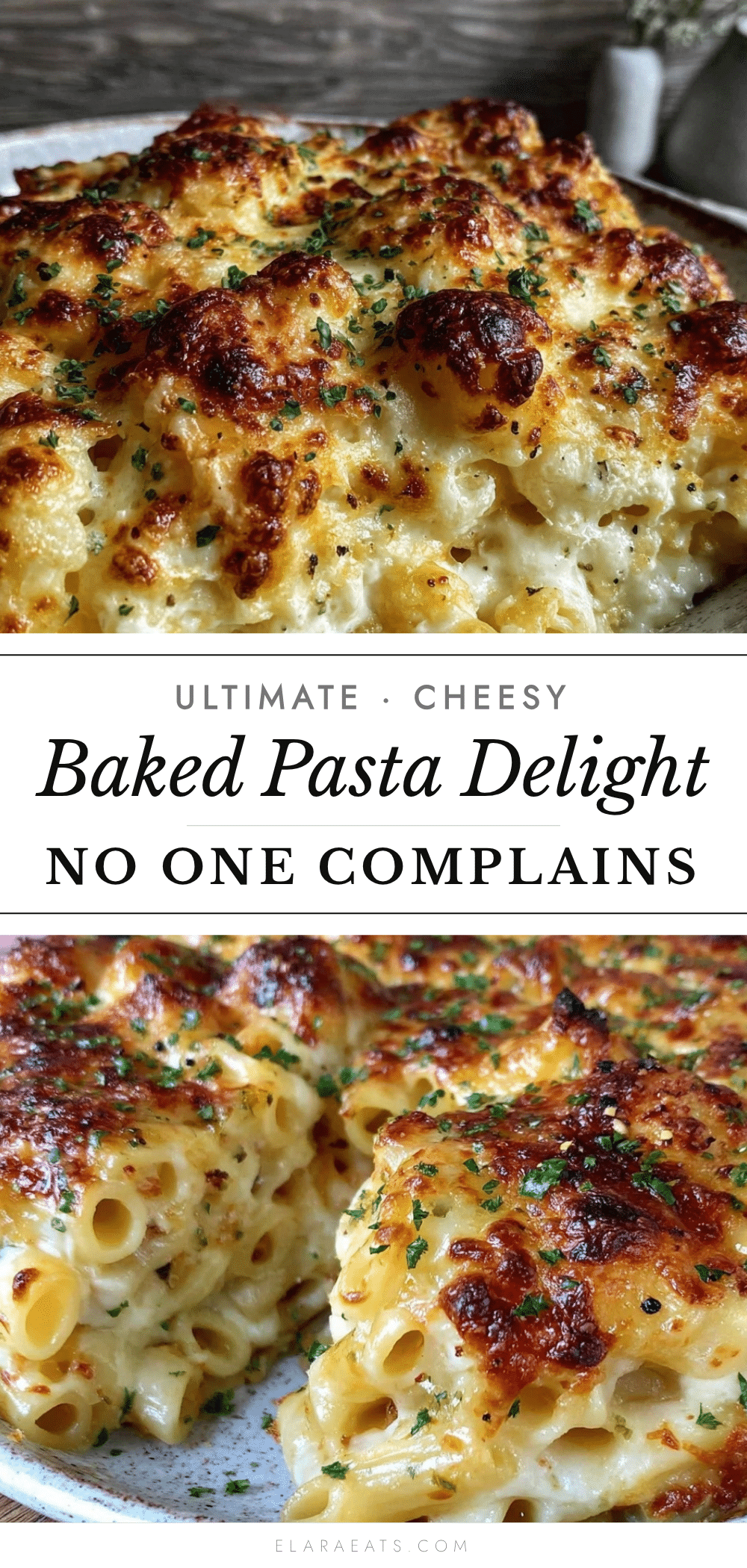 crispy cheesy baked pasta recipe