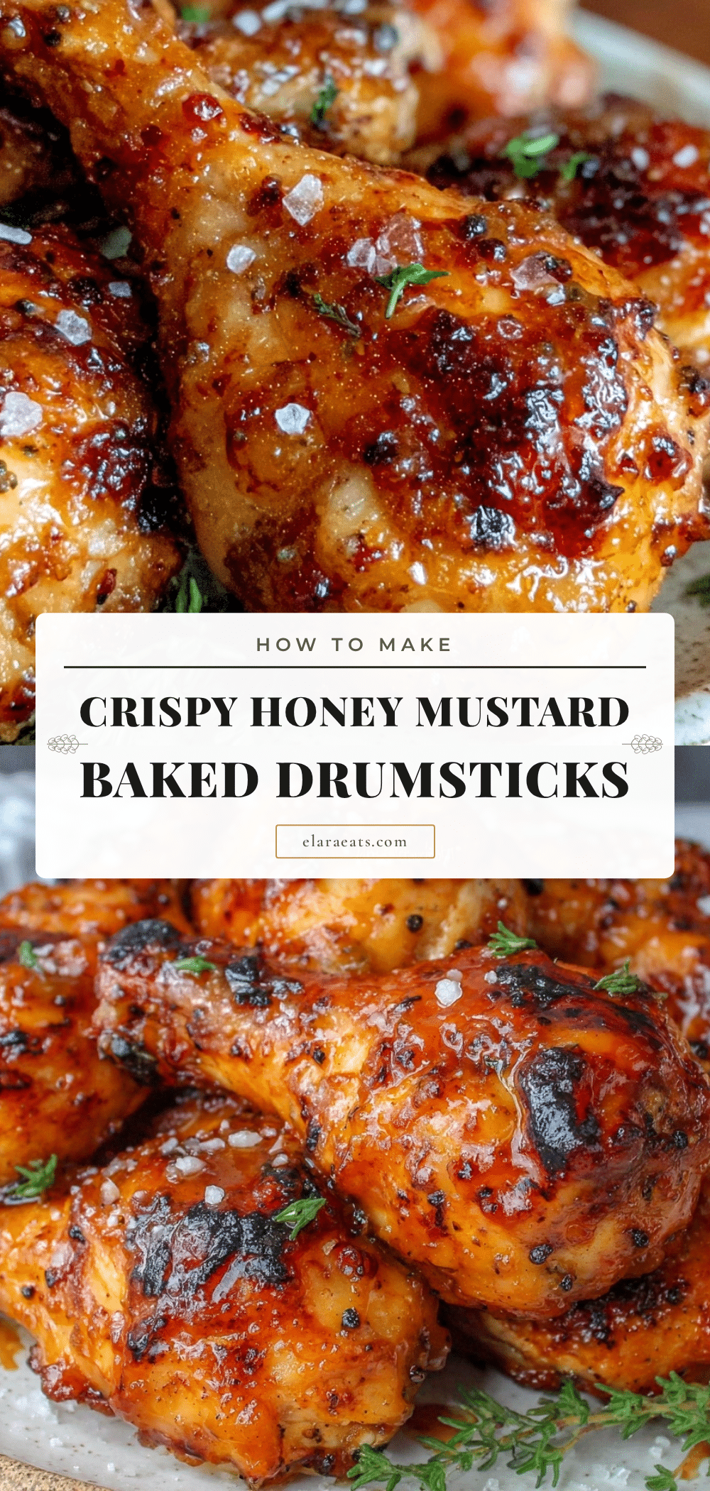 crispy honey mustard baked chicken drumsticks recipe