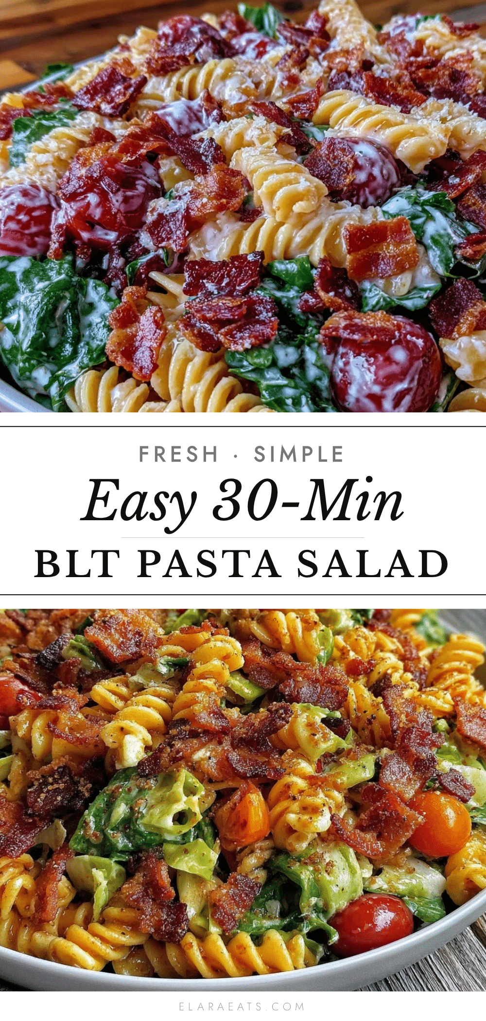 easy blt pasta salad recipe