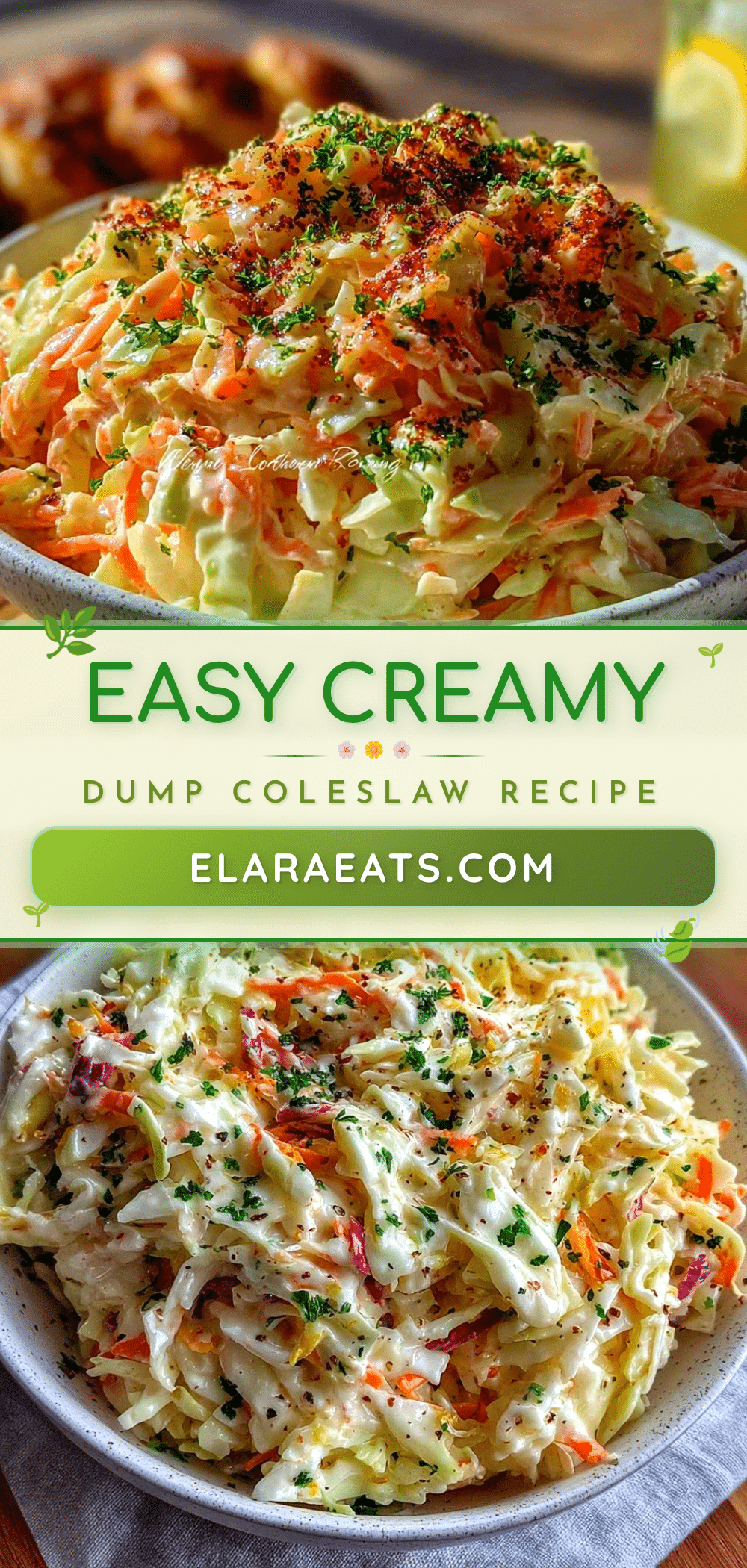 easy creamy dump coleslaw recipe recipe