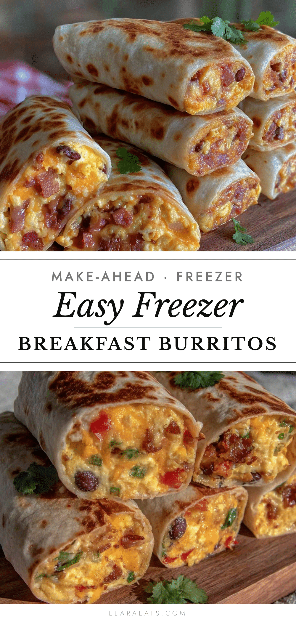 easy freezer breakfast burritos recipe