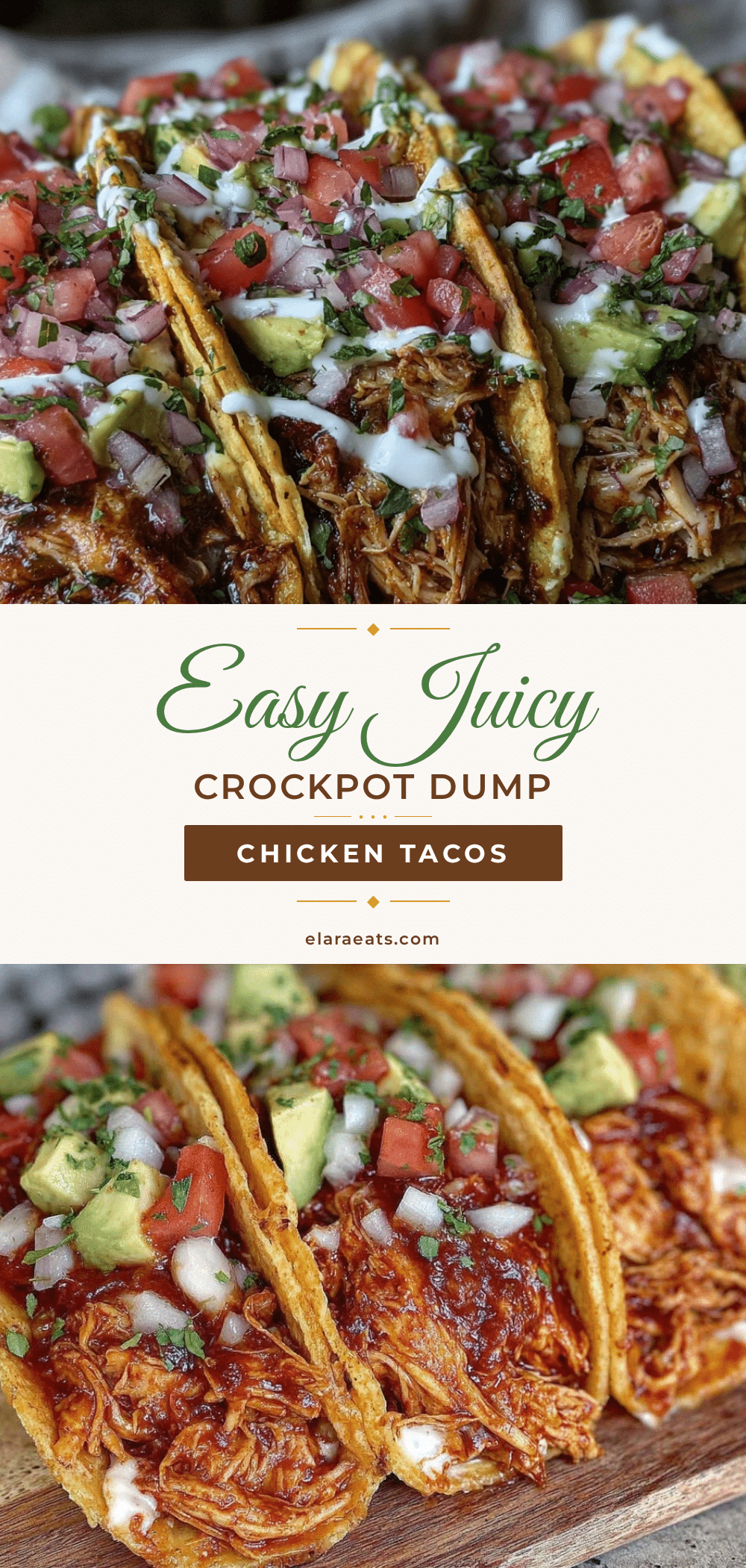 easy juicy crockpot dump chicken tacos recipe