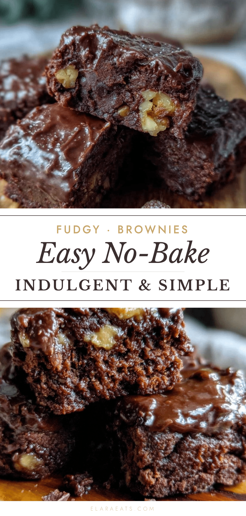 easy no-bake fudgy brownies recipe