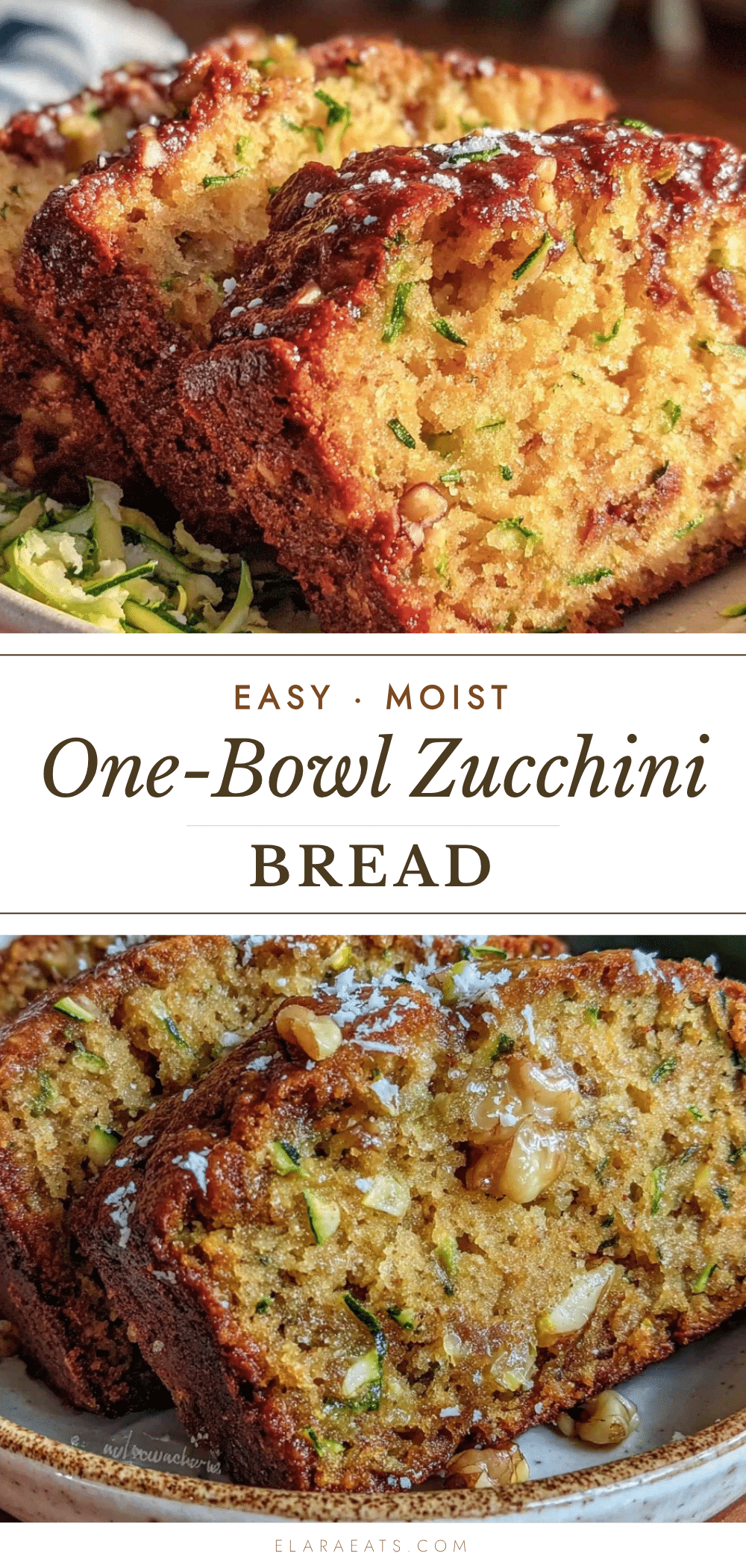 easy one-bowl zucchini bread recipe