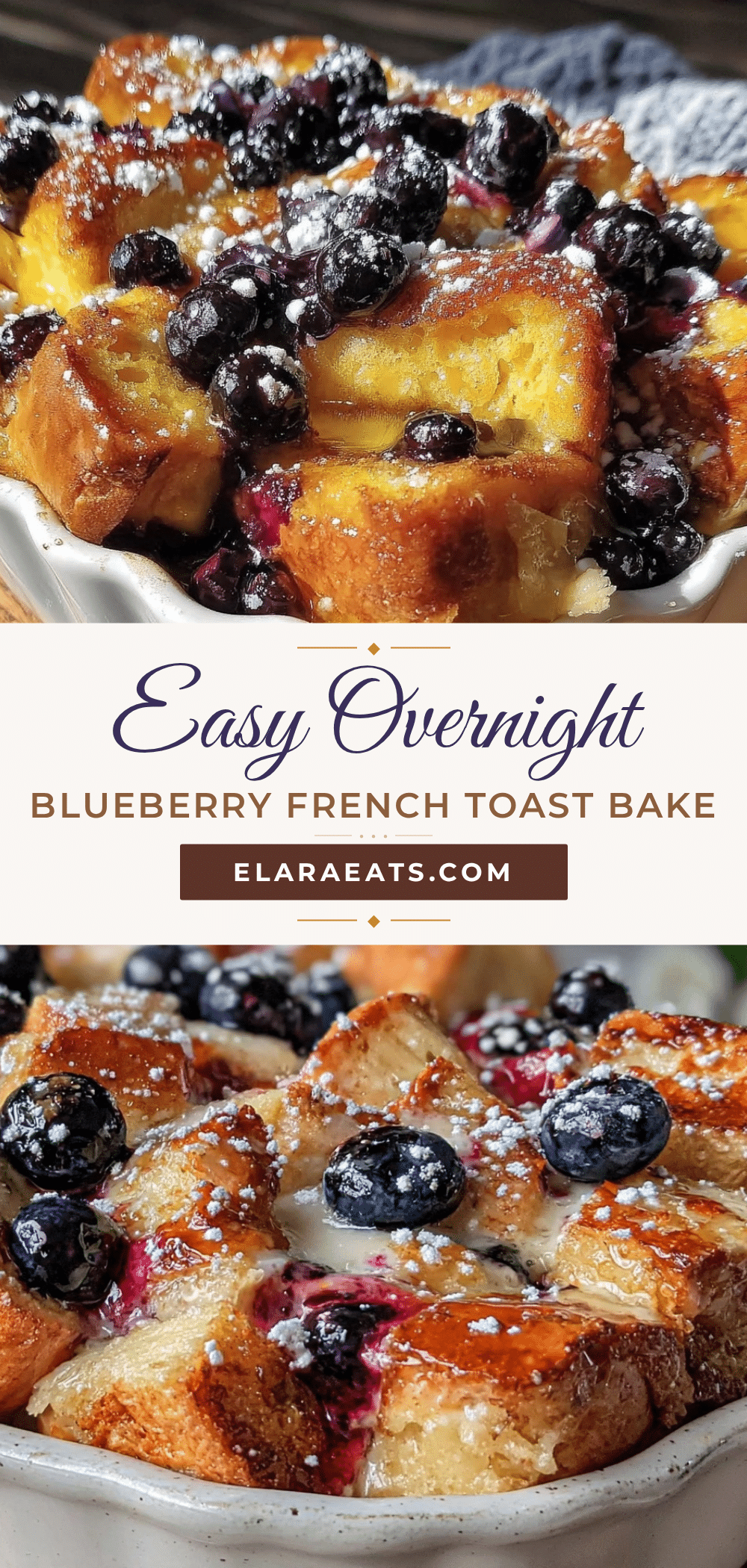 Easy Overnight Blueberry French Toast Bake recipe