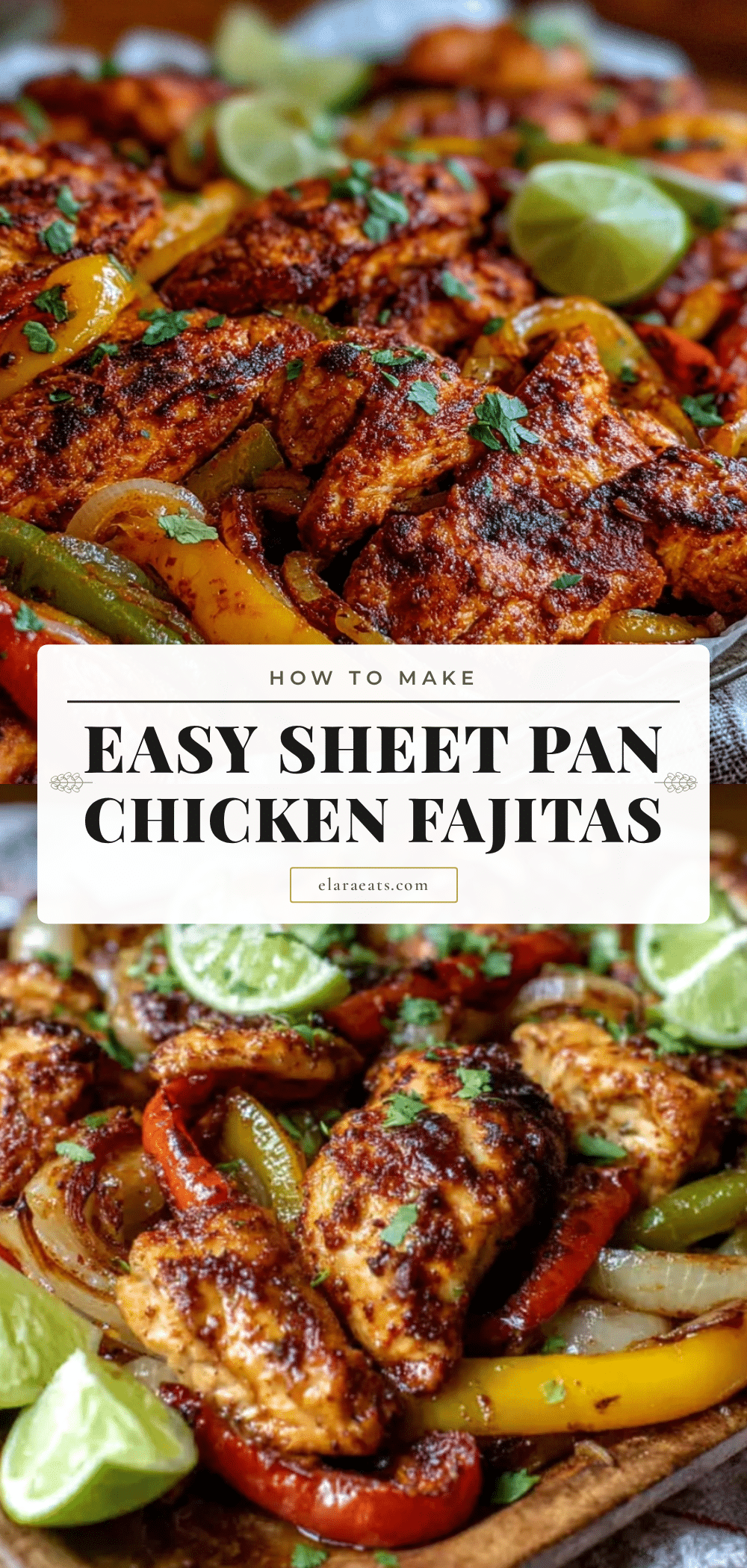 easy sheet pan chicken fajitas recipe