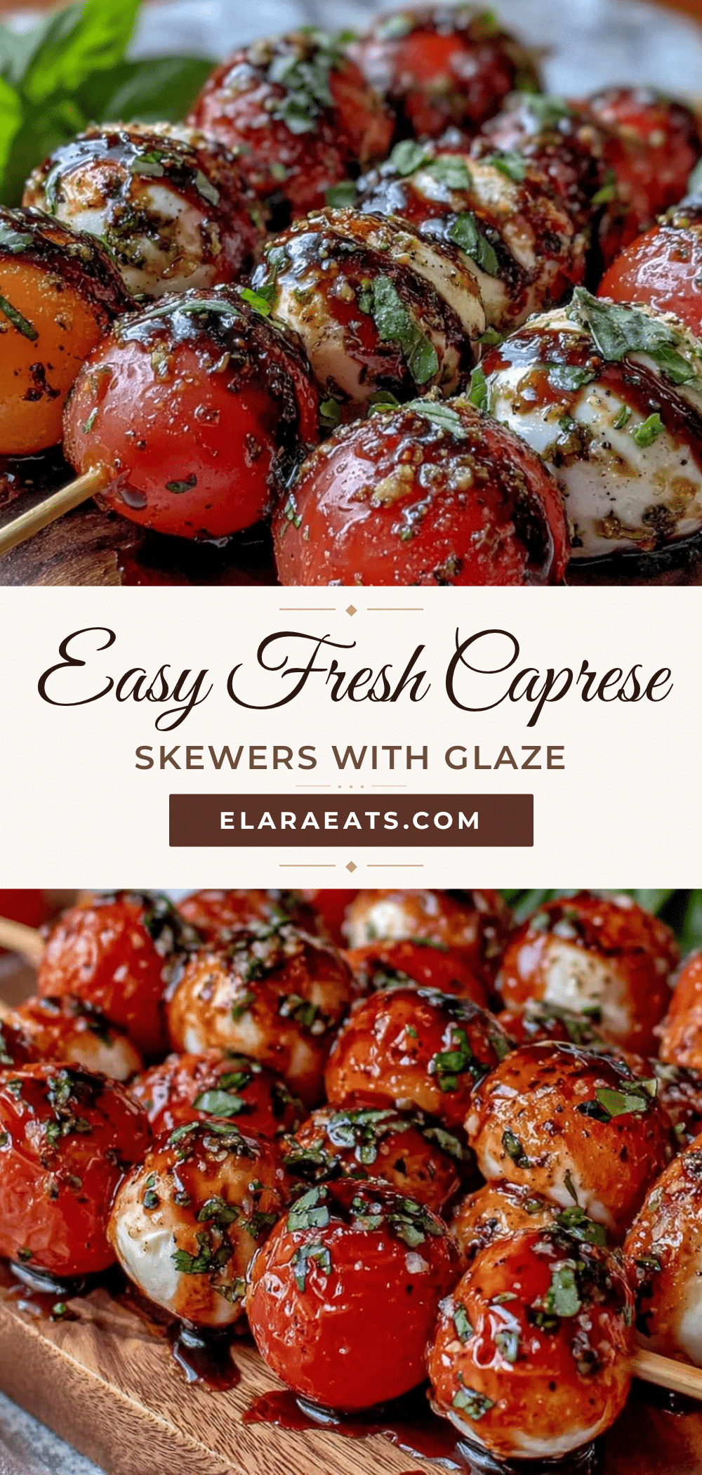 fresh Caprese skewers recipe