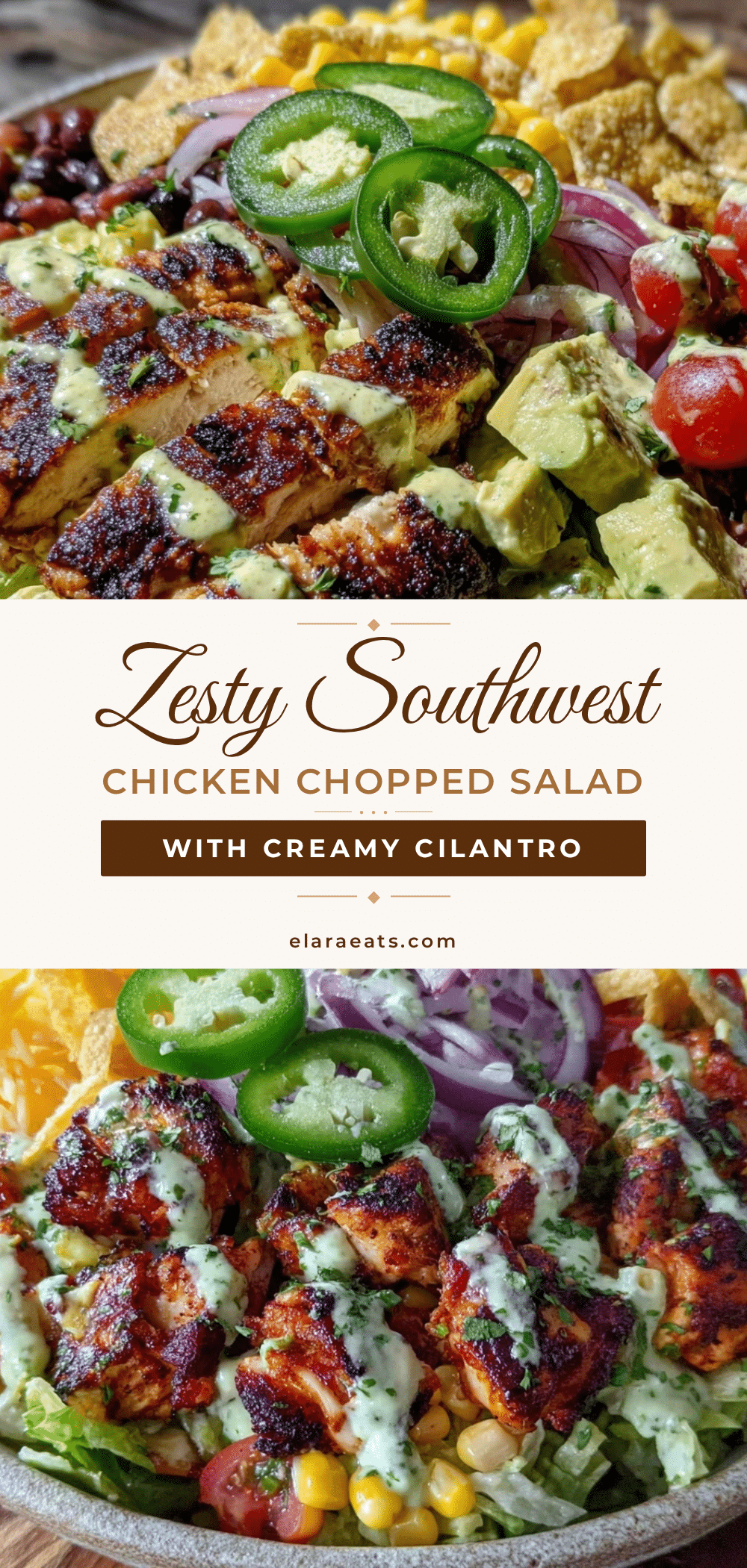 fresh southwest chicken chopped salad recipe