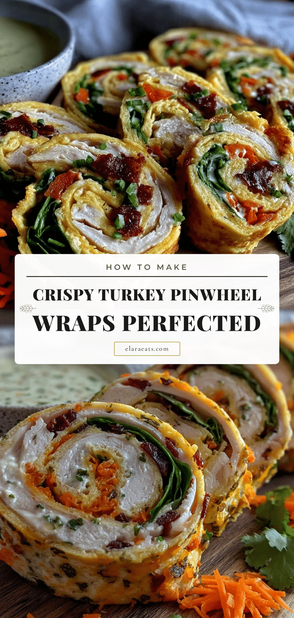 fresh turkey pinwheel wraps recipe