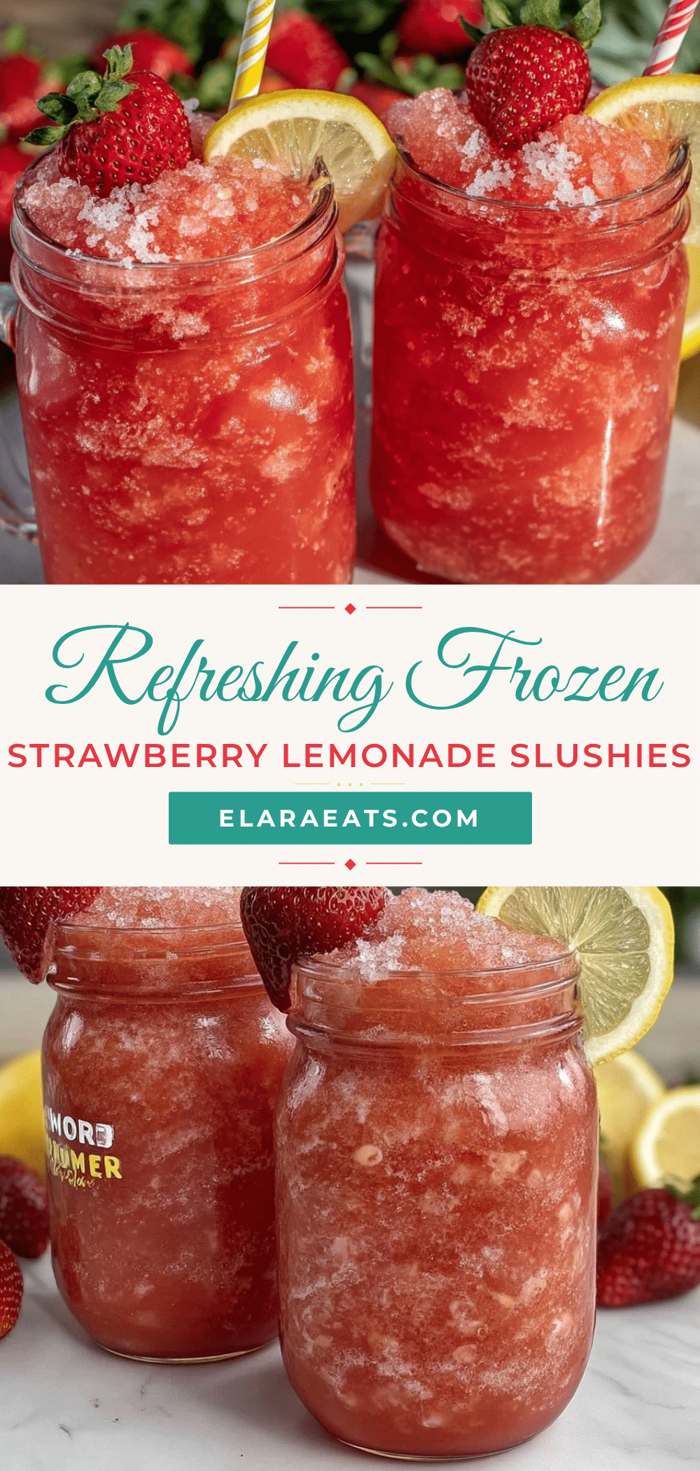 frozen strawberry lemonade slushies recipe