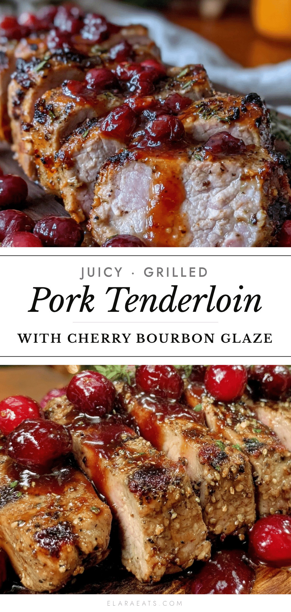 grilled pork tenderloin cherry bourbon glaze recipe