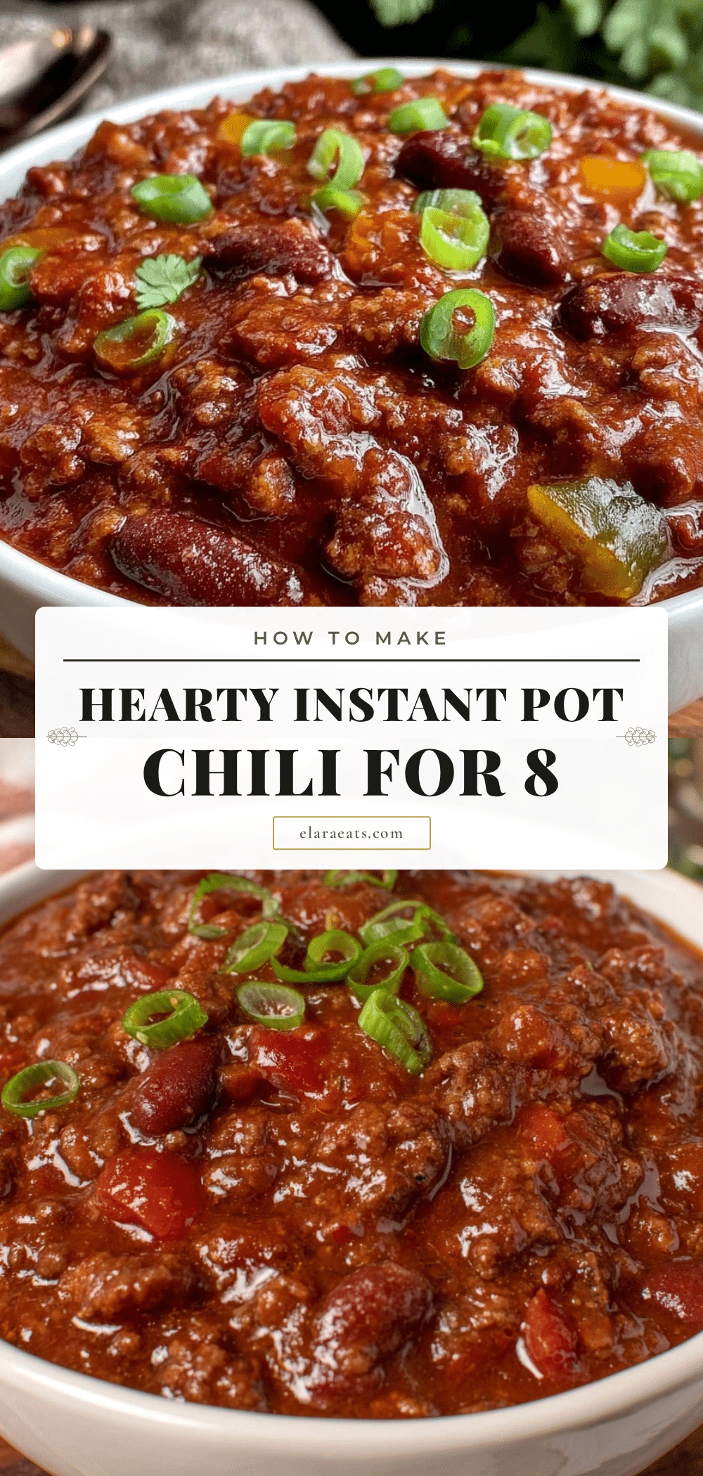 hearty instant pot chili recipe