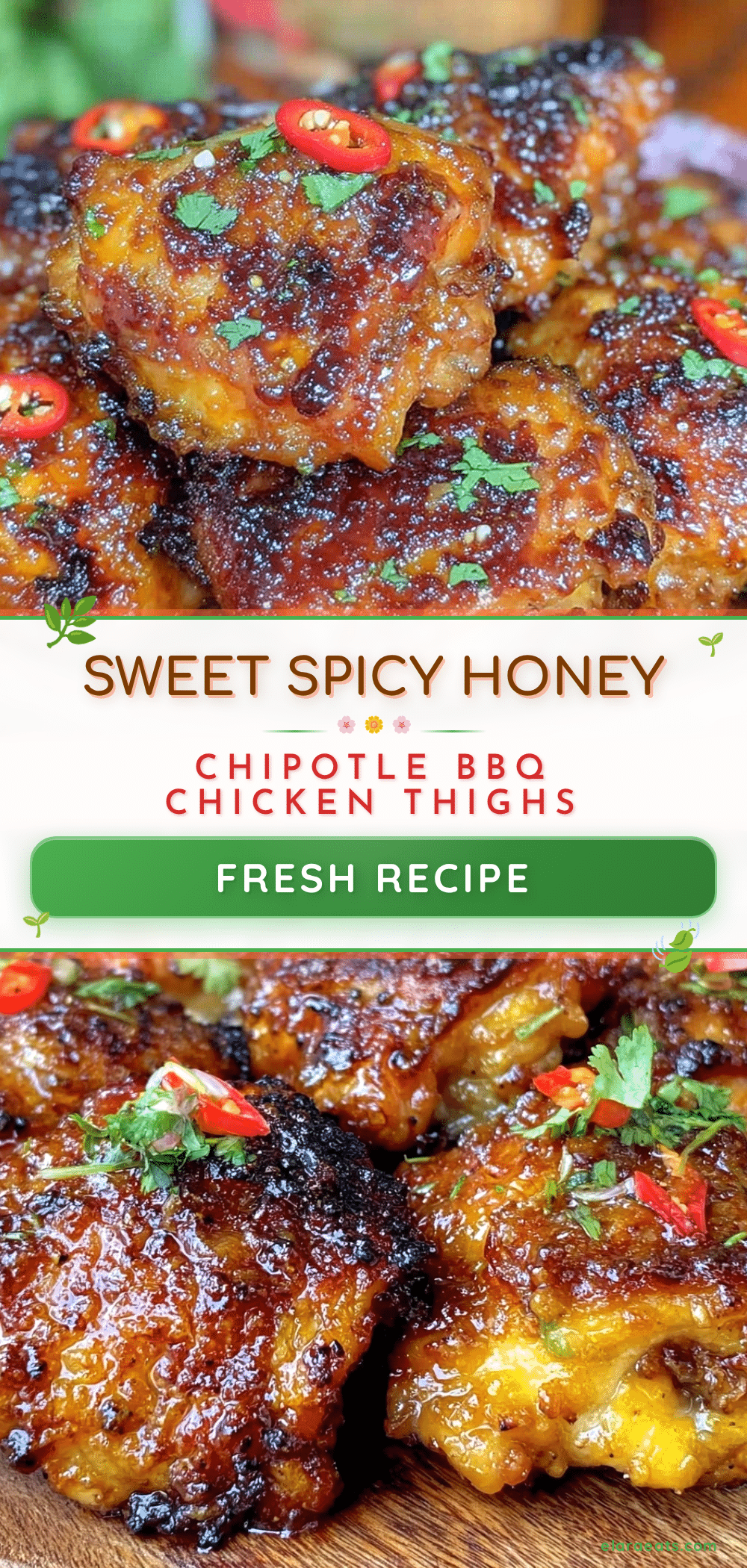 honey chipotle bbq chicken thighs recipe