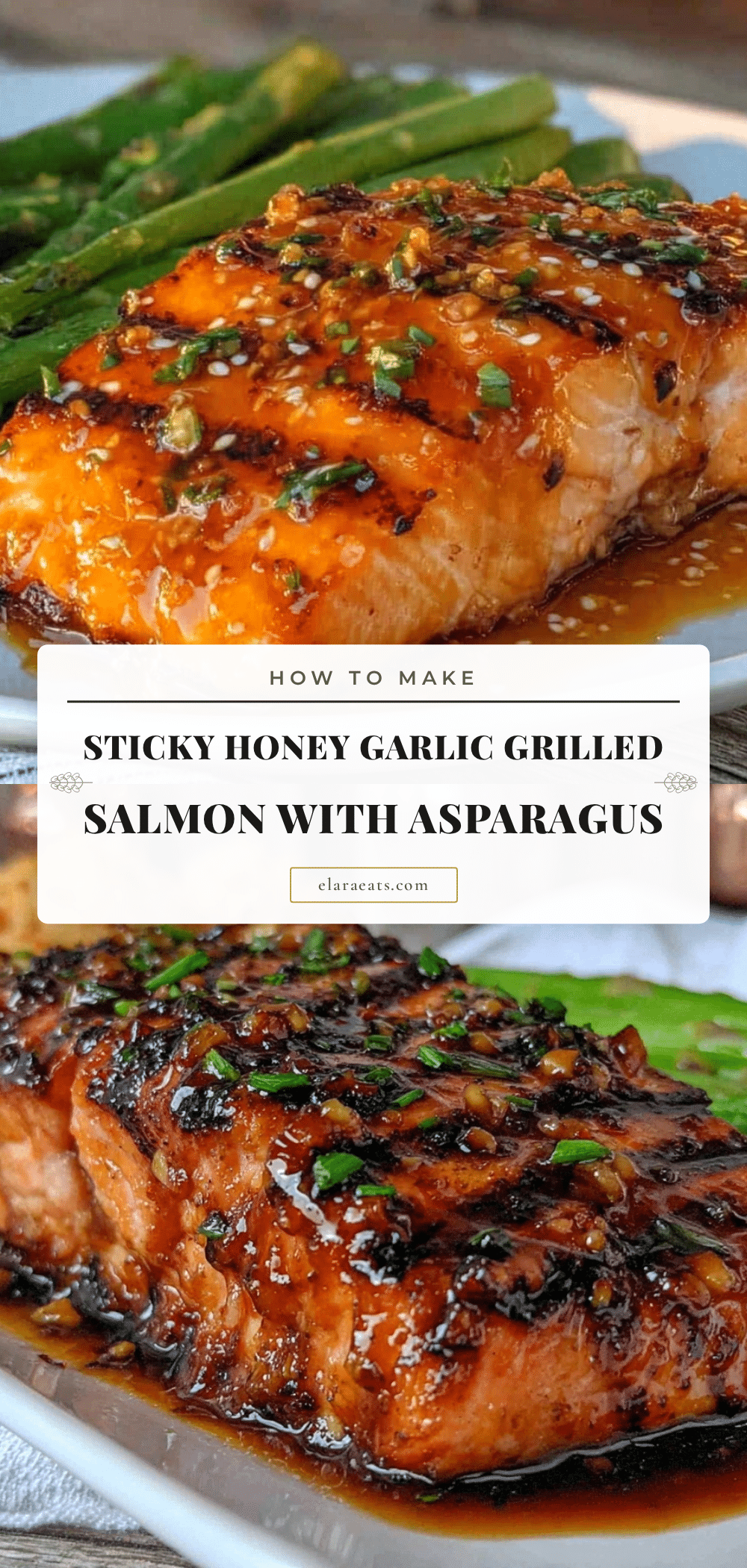 honey garlic glazed grilled salmon recipe