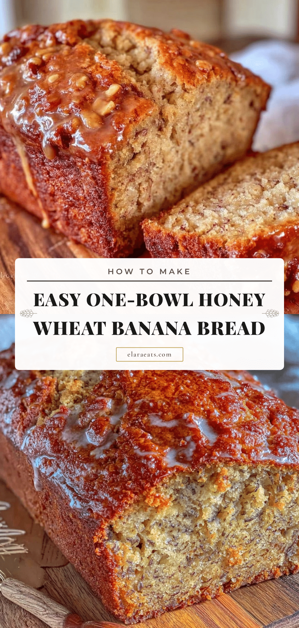 honey wheat banana bread recipe