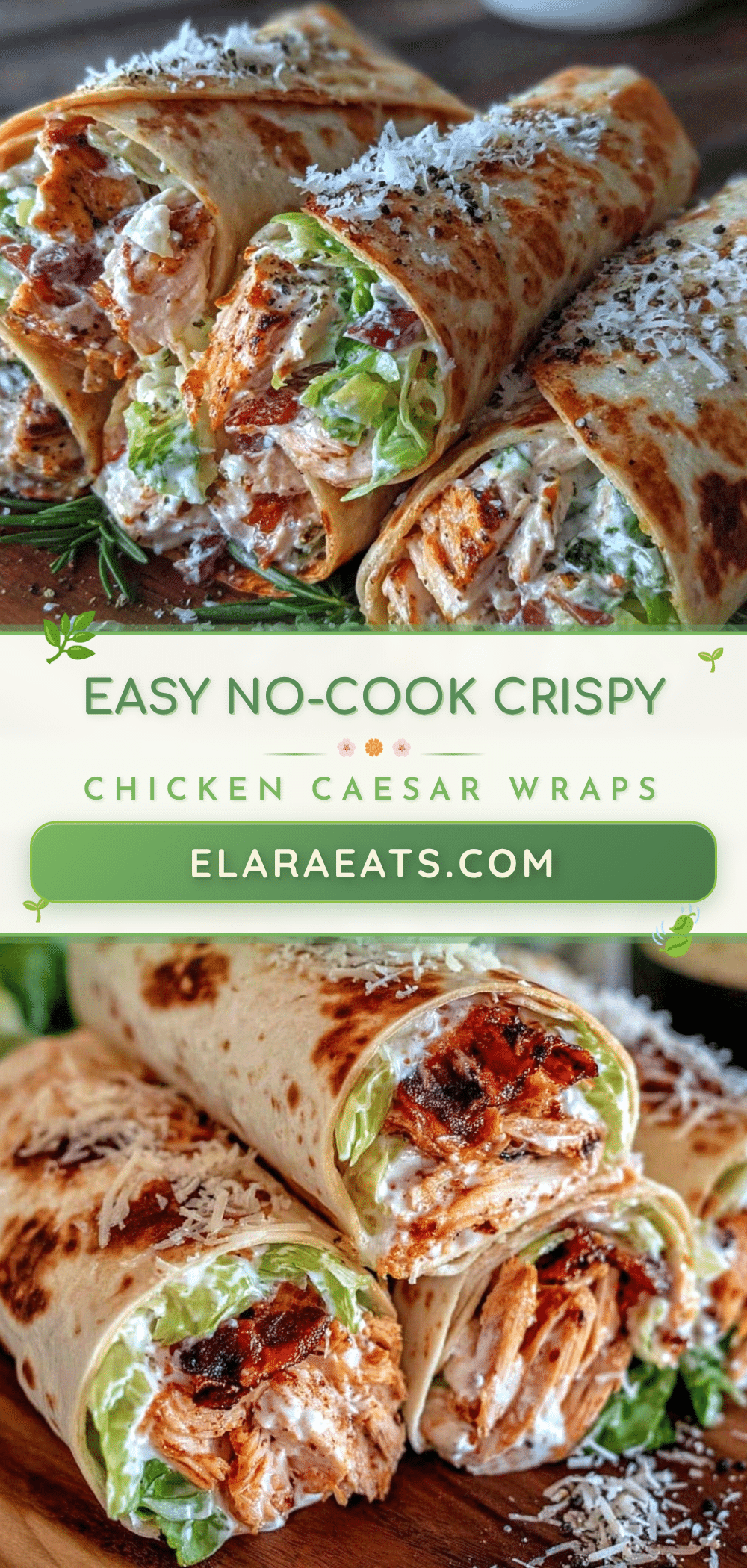 no cook chicken caesar wraps recipe