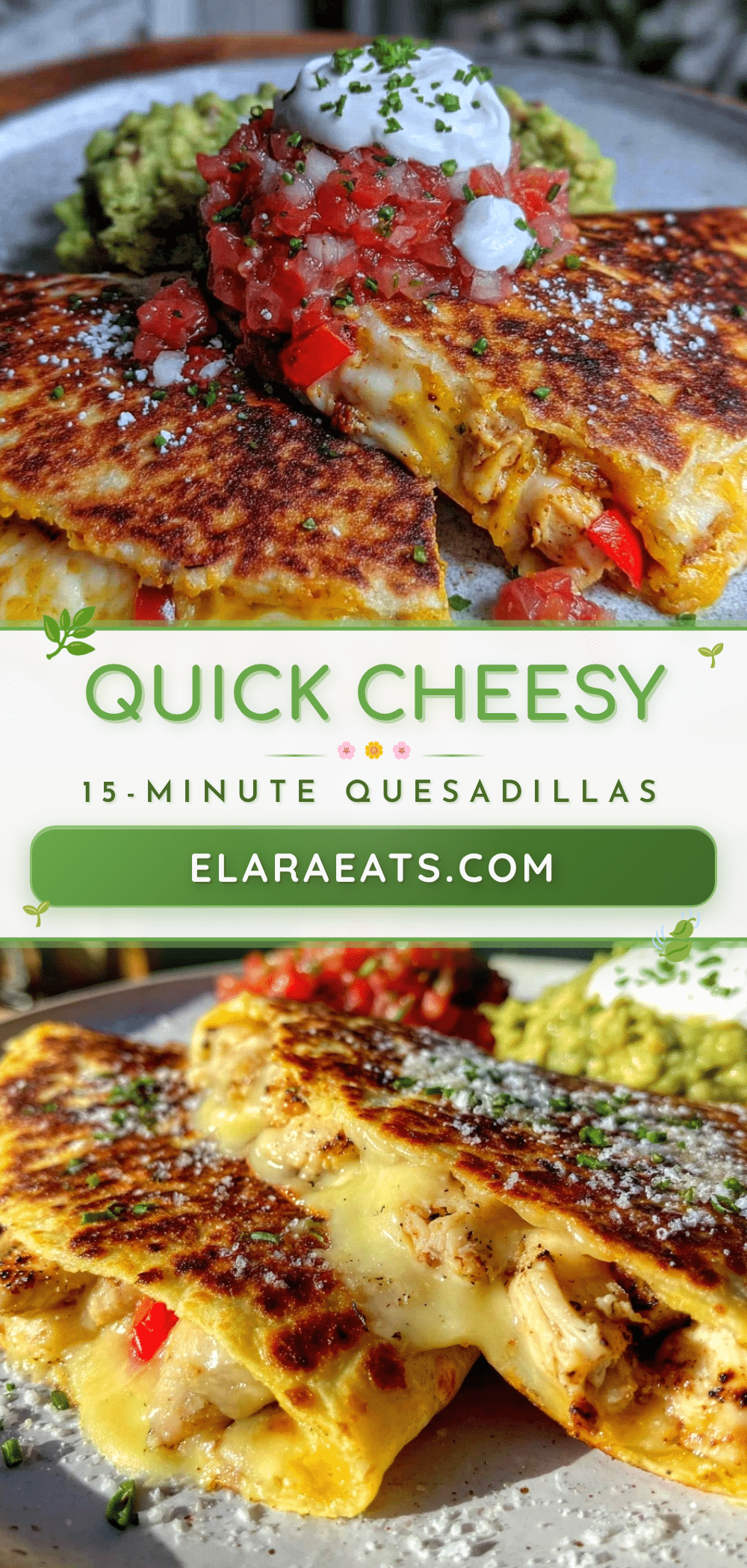 quick cheesy quesadillas recipe