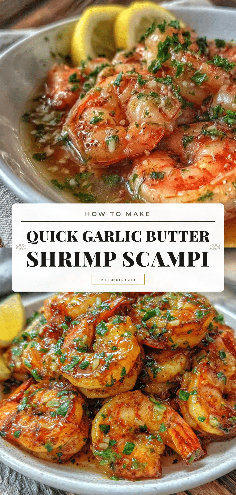 quick garlic butter shrimp scampi recipe