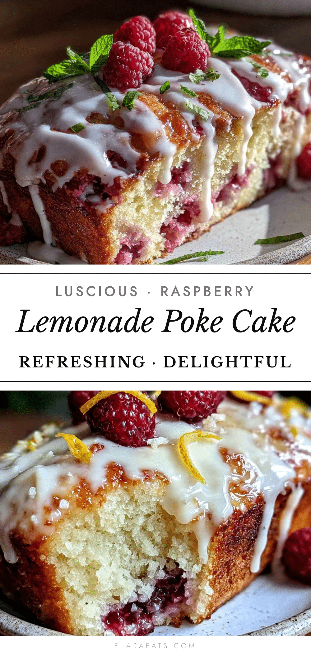 raspberry lemonade poke cake recipe