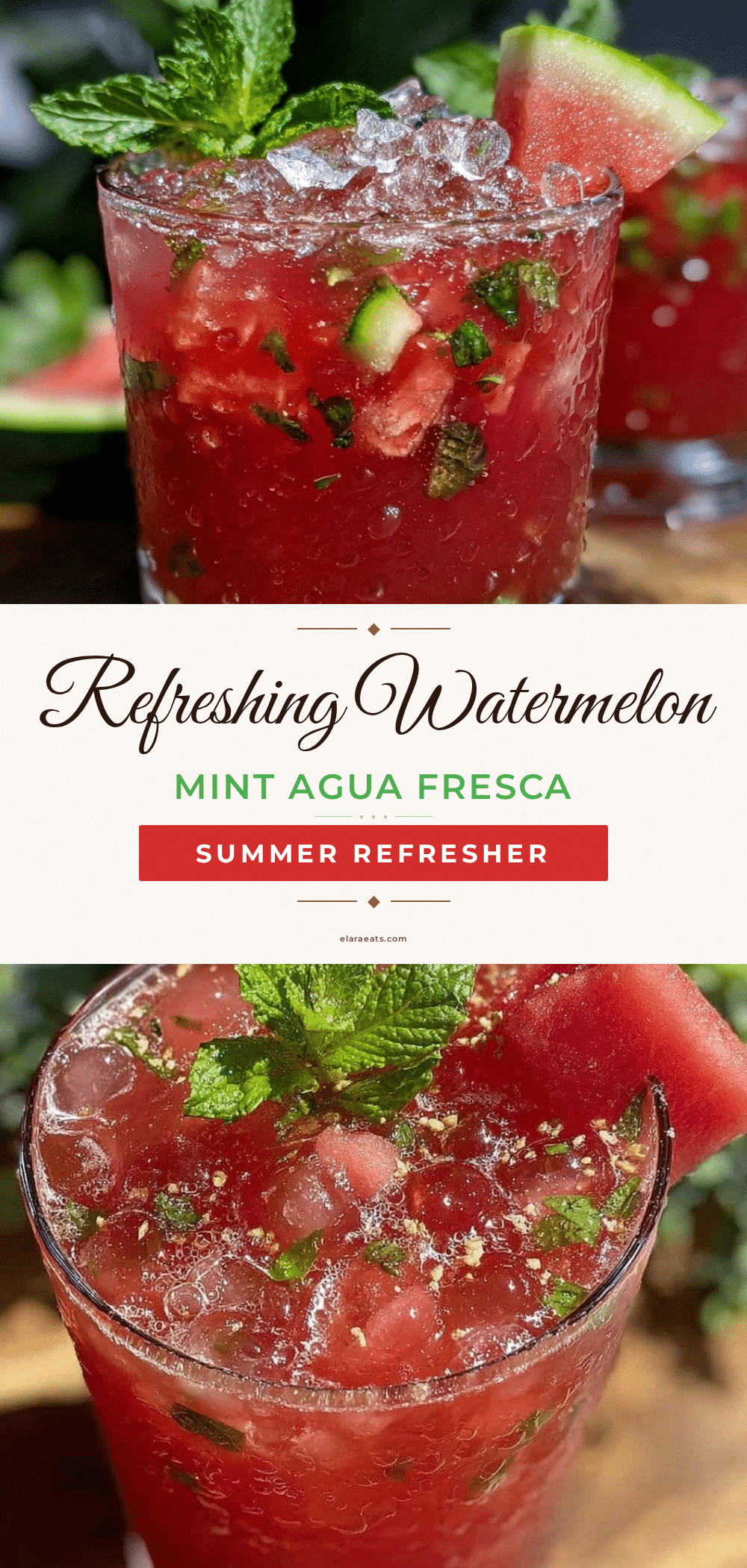 watermelon mint agua fresca recipe