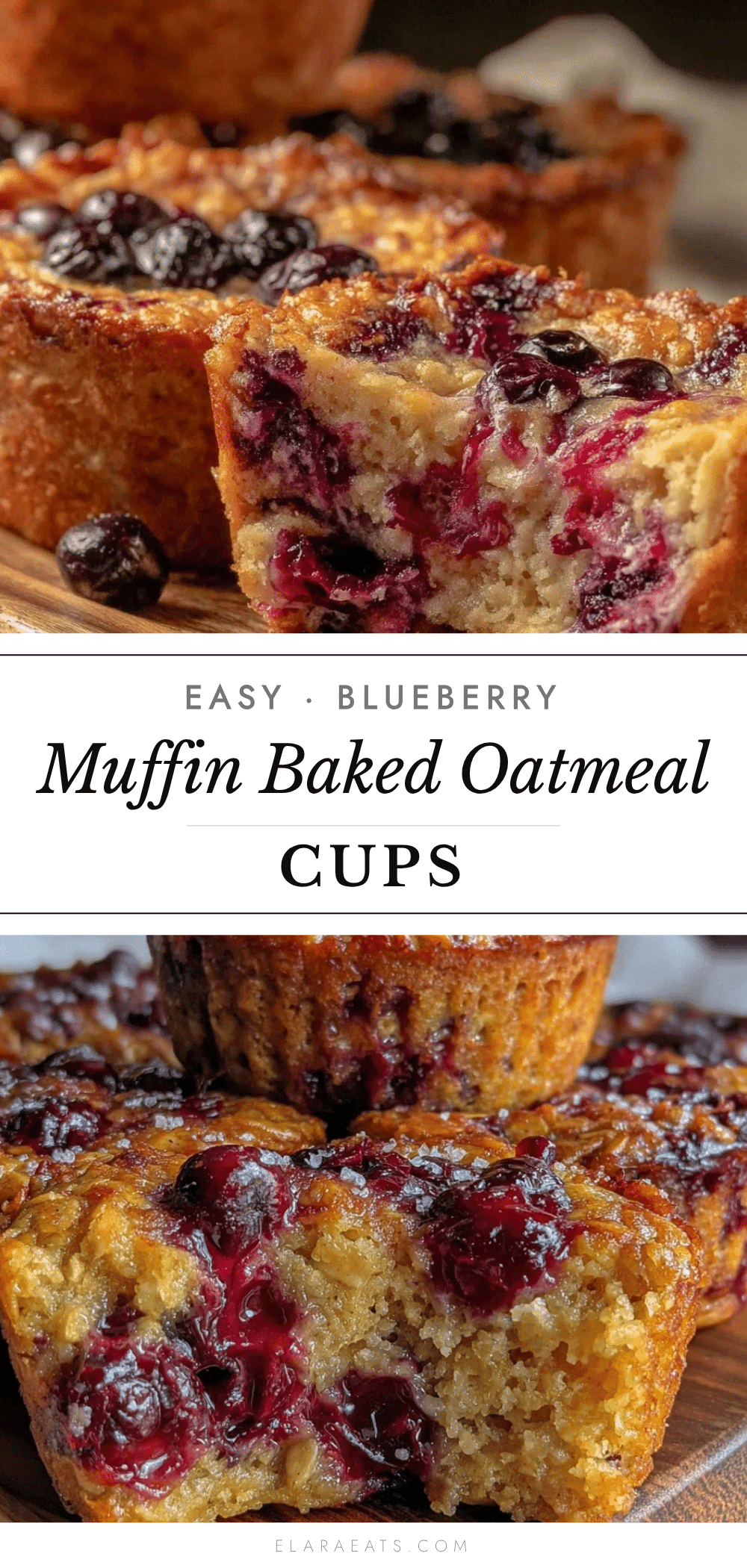 blueberry muffin baked oatmeal cups recipe