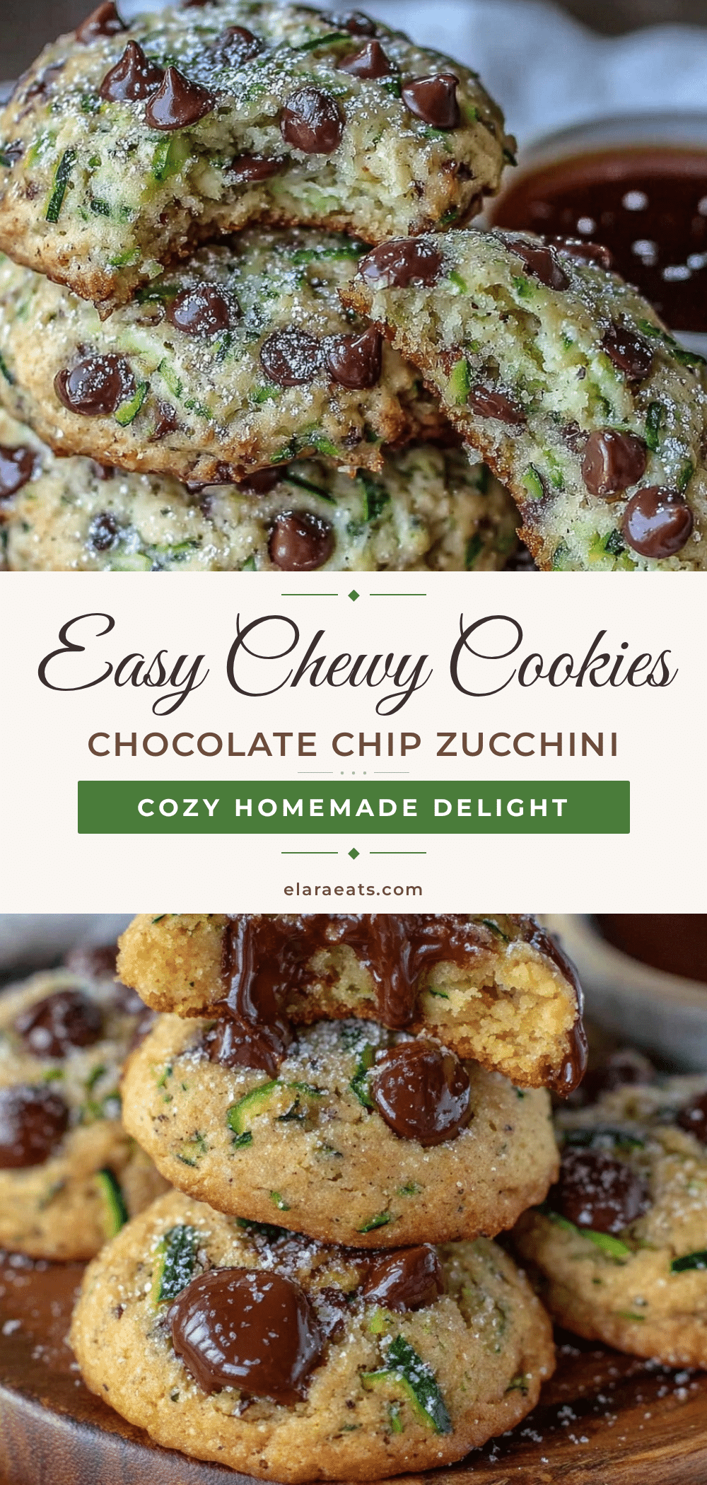 chocolate chip zucchini breakfast cookies recipe