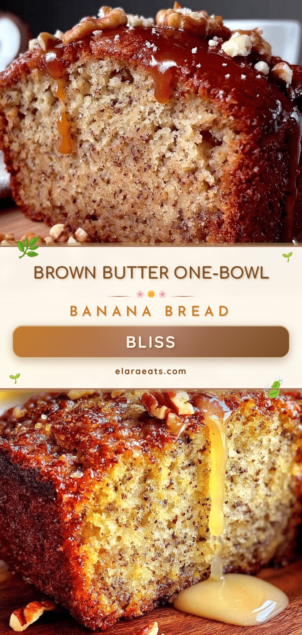 cozy one-bowl banana bread brown butter recipe