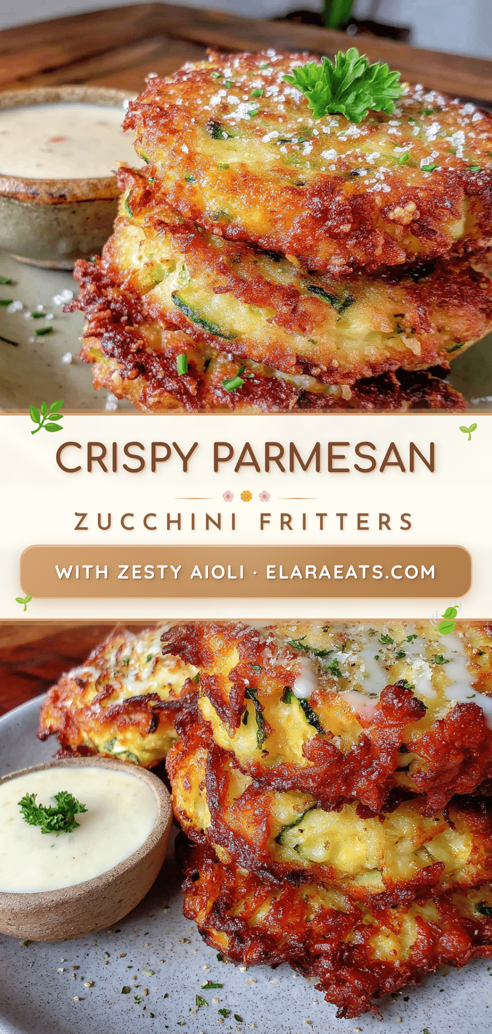 crispy parmesan zucchini fritters recipe