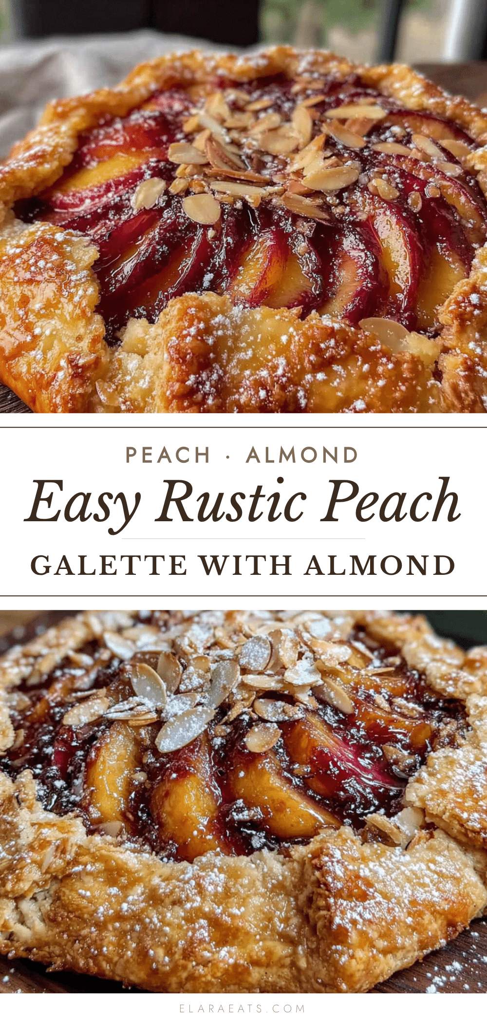 easy rustic peach galette with almond frangipane recipe
