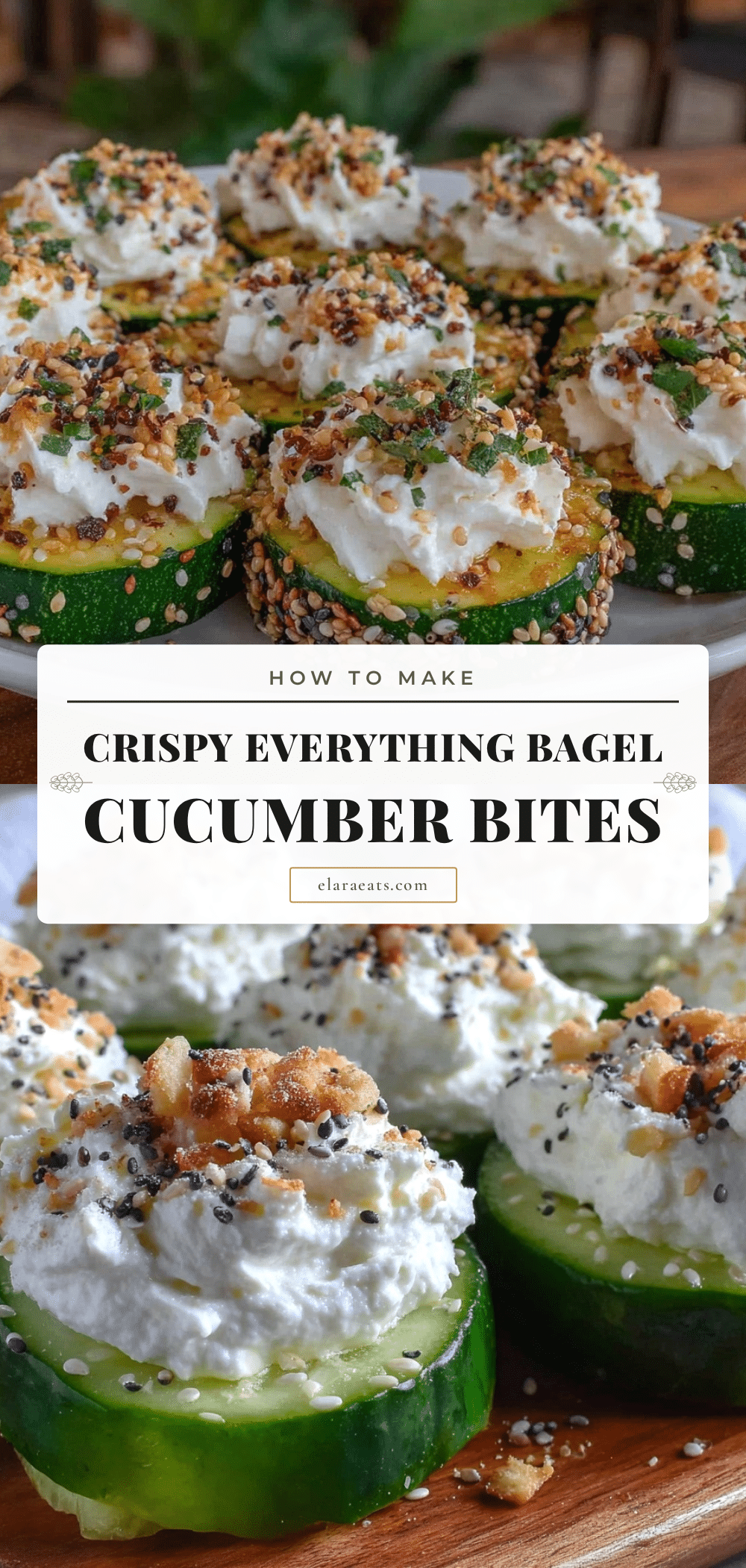 everything bagel cucumber bites recipe