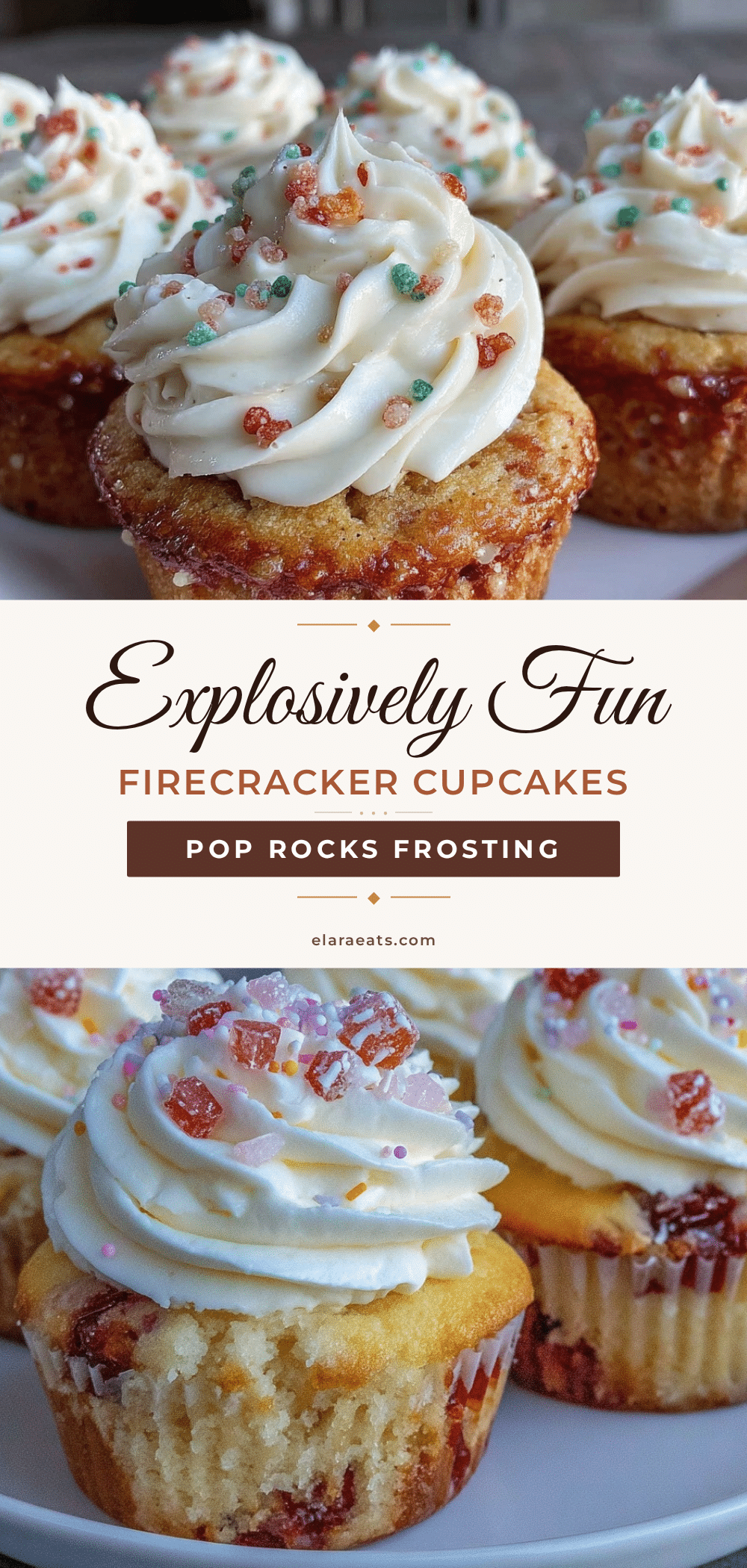 Flavorful Firecracker Cupcakes recipe