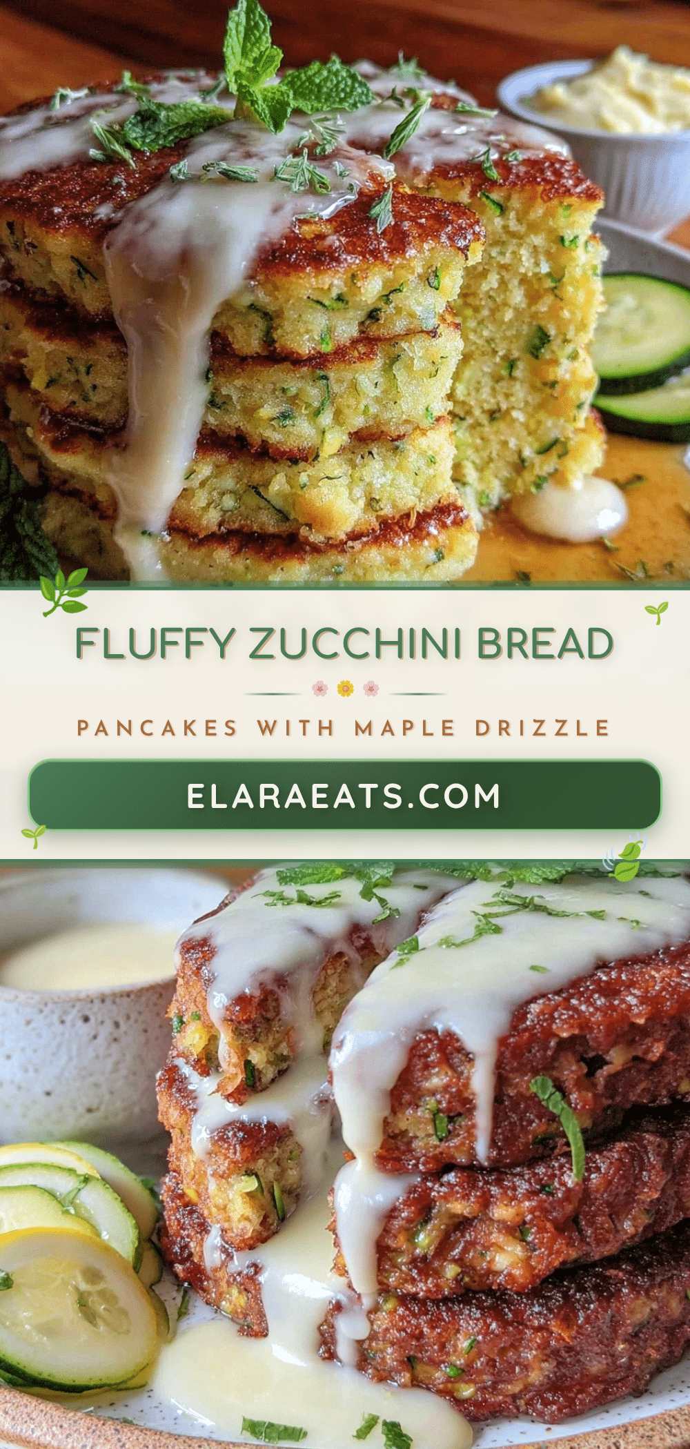 fluffy zucchini bread pancakes recipe