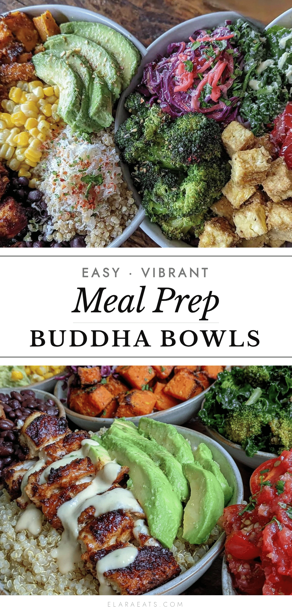 fresh meal prep Buddha bowls recipe