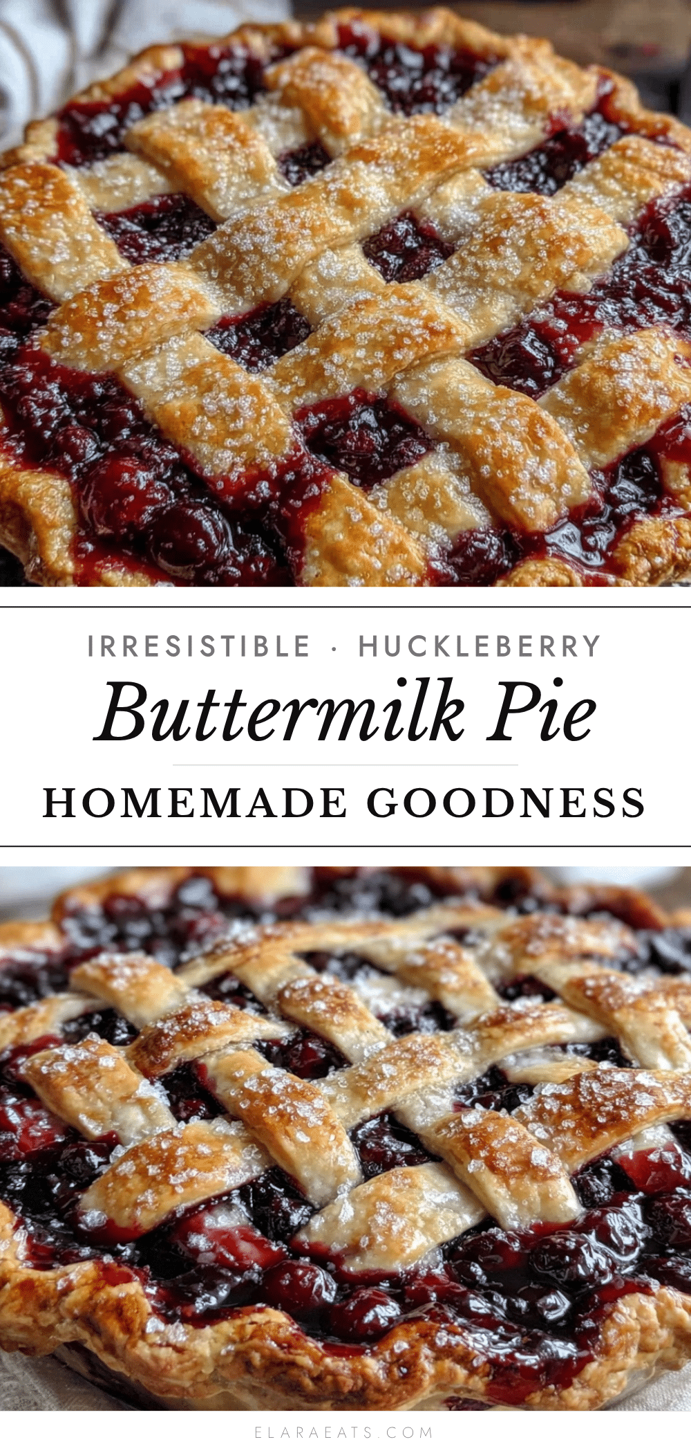huckleberry buttermilk pie recipe