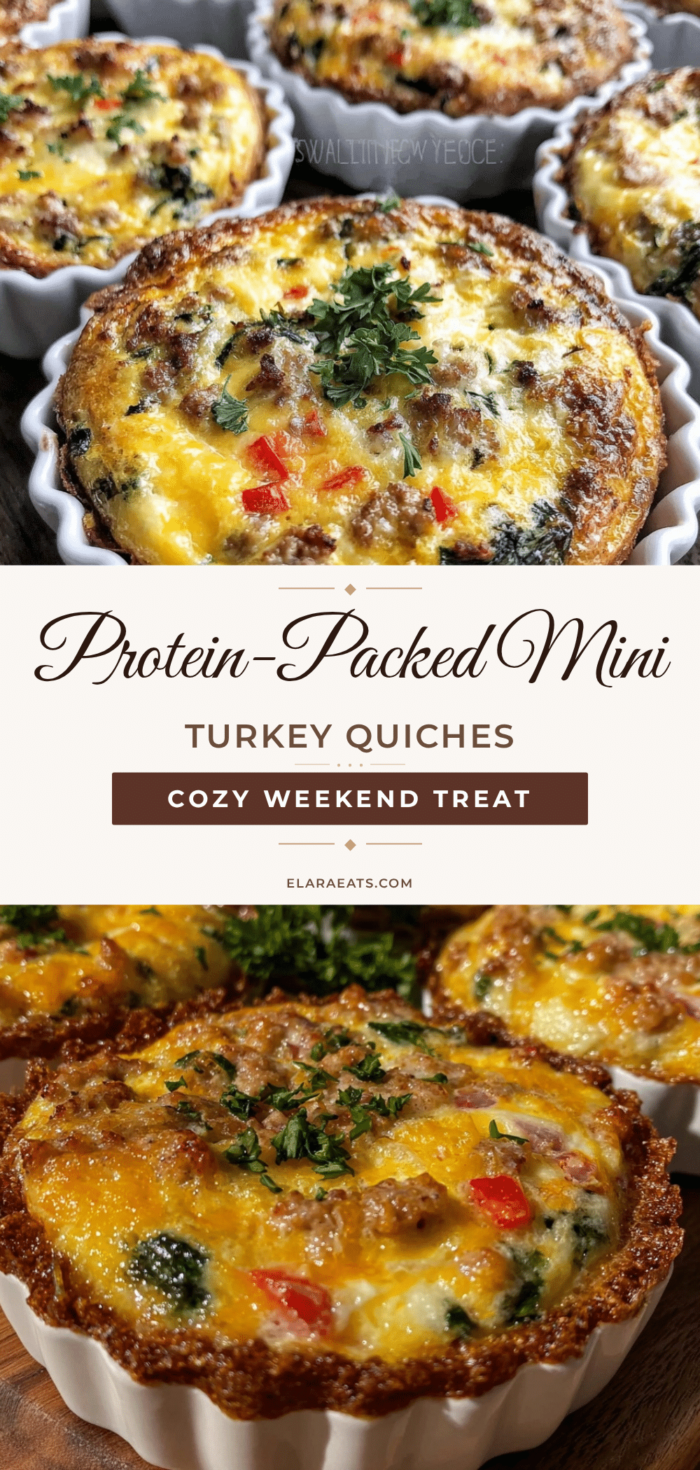 protein packed mini turkey muffin tin quiches recipe