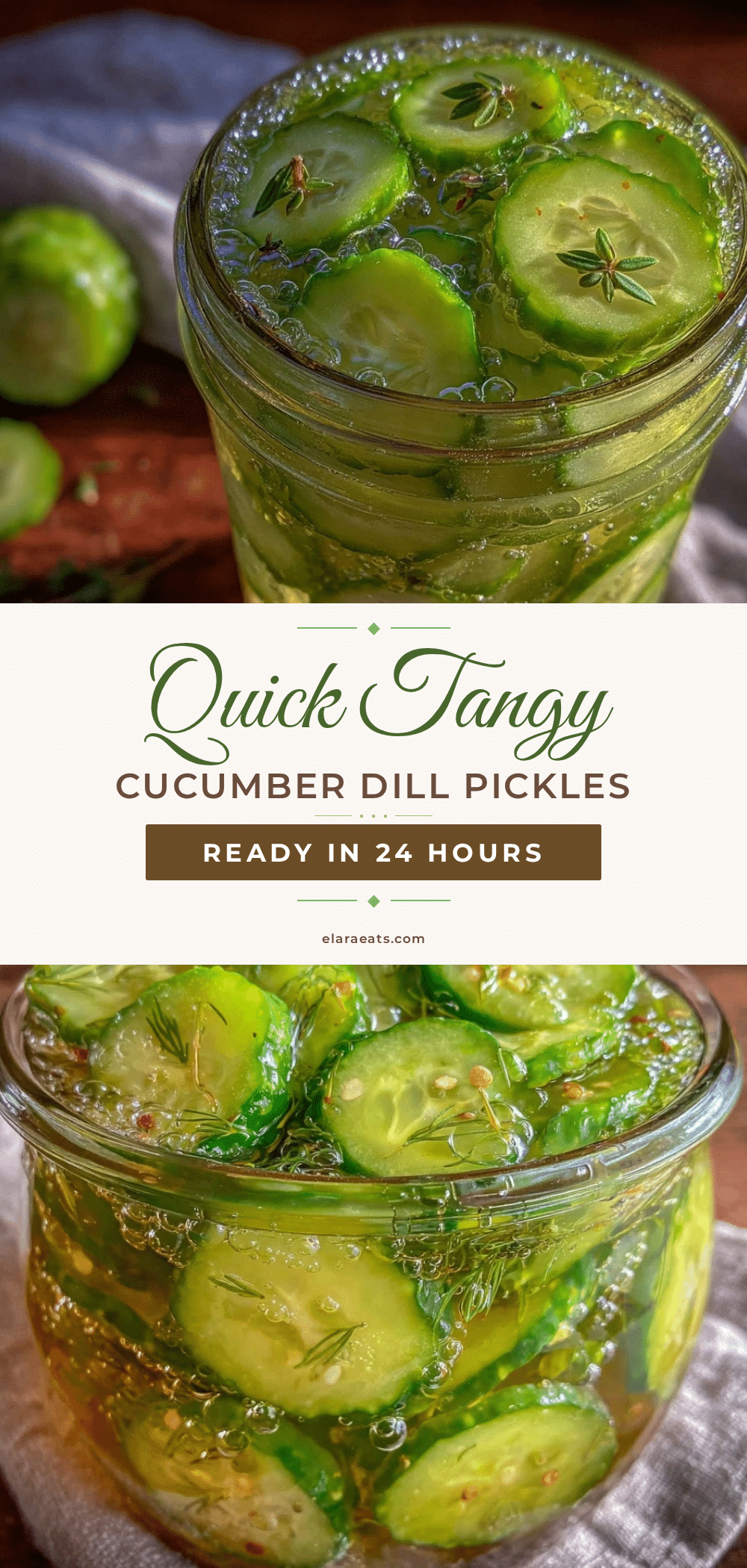 quick cucumber dill refrigerator pickles recipe