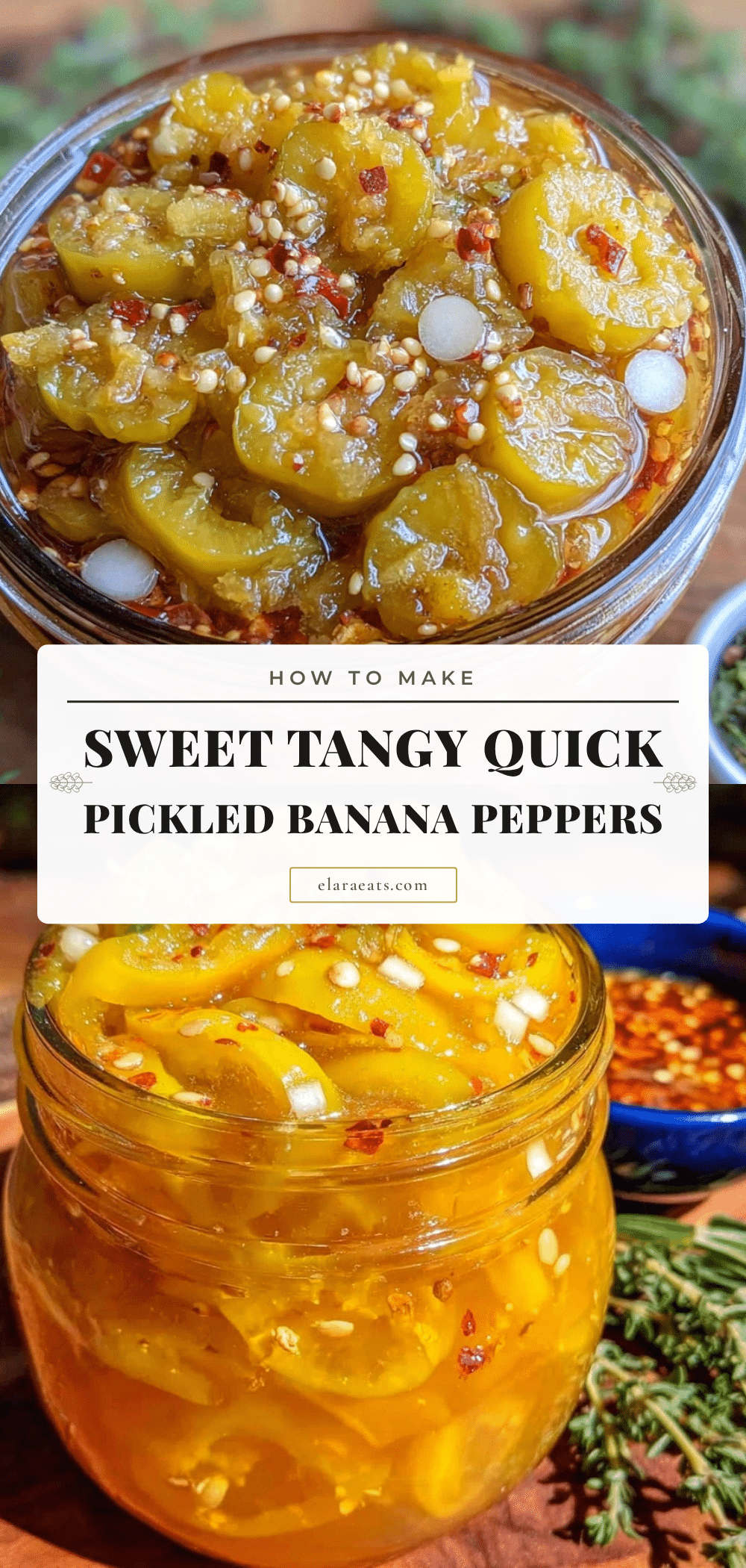 quick sweet tangy pickled banana peppers recipe