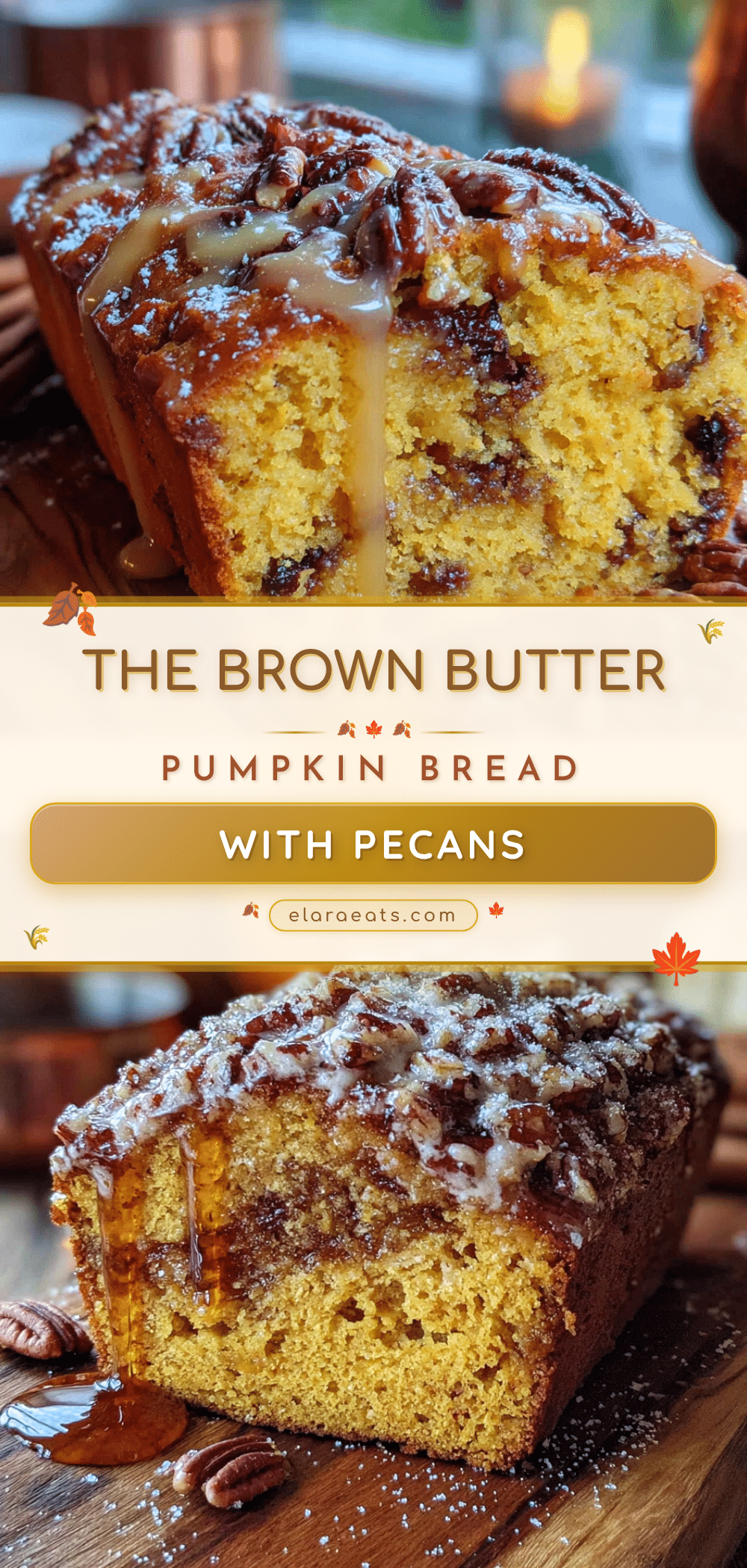 brown butter pumpkin bread with toasted pecans recipe