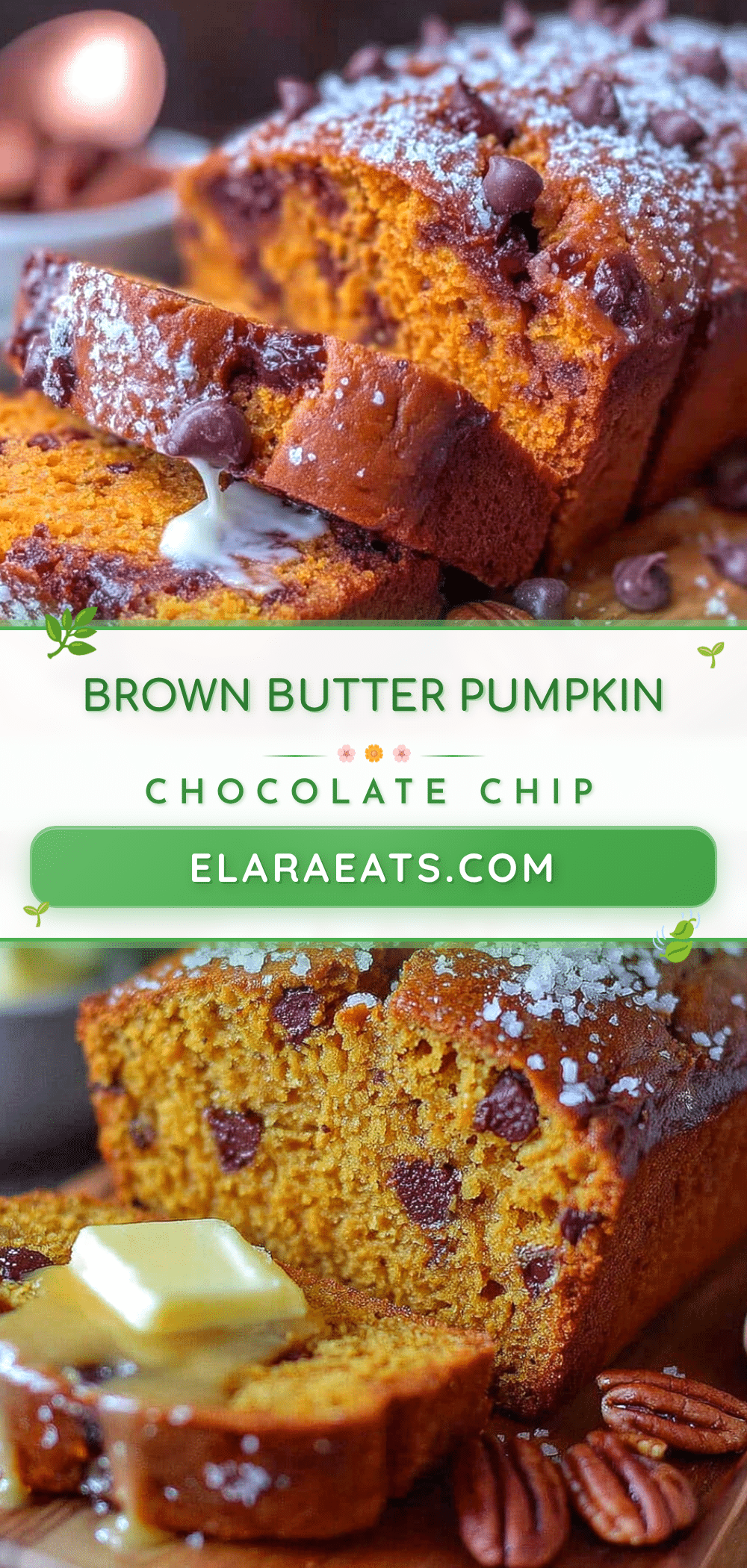 brown butter pumpkin chocolate chip bread recipe